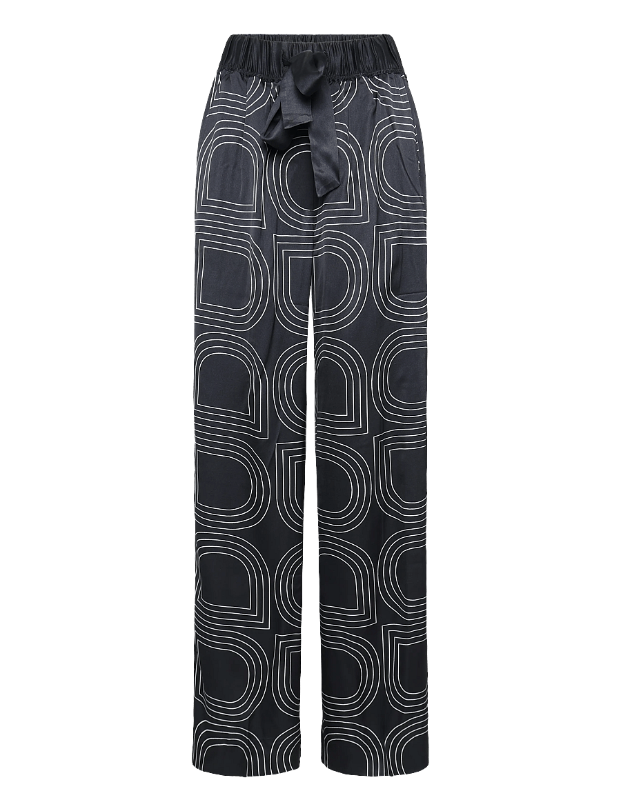 Day Birger et Mikkelsen - Posey- Fluid Viscose - bukser med brede ben - black - 1
