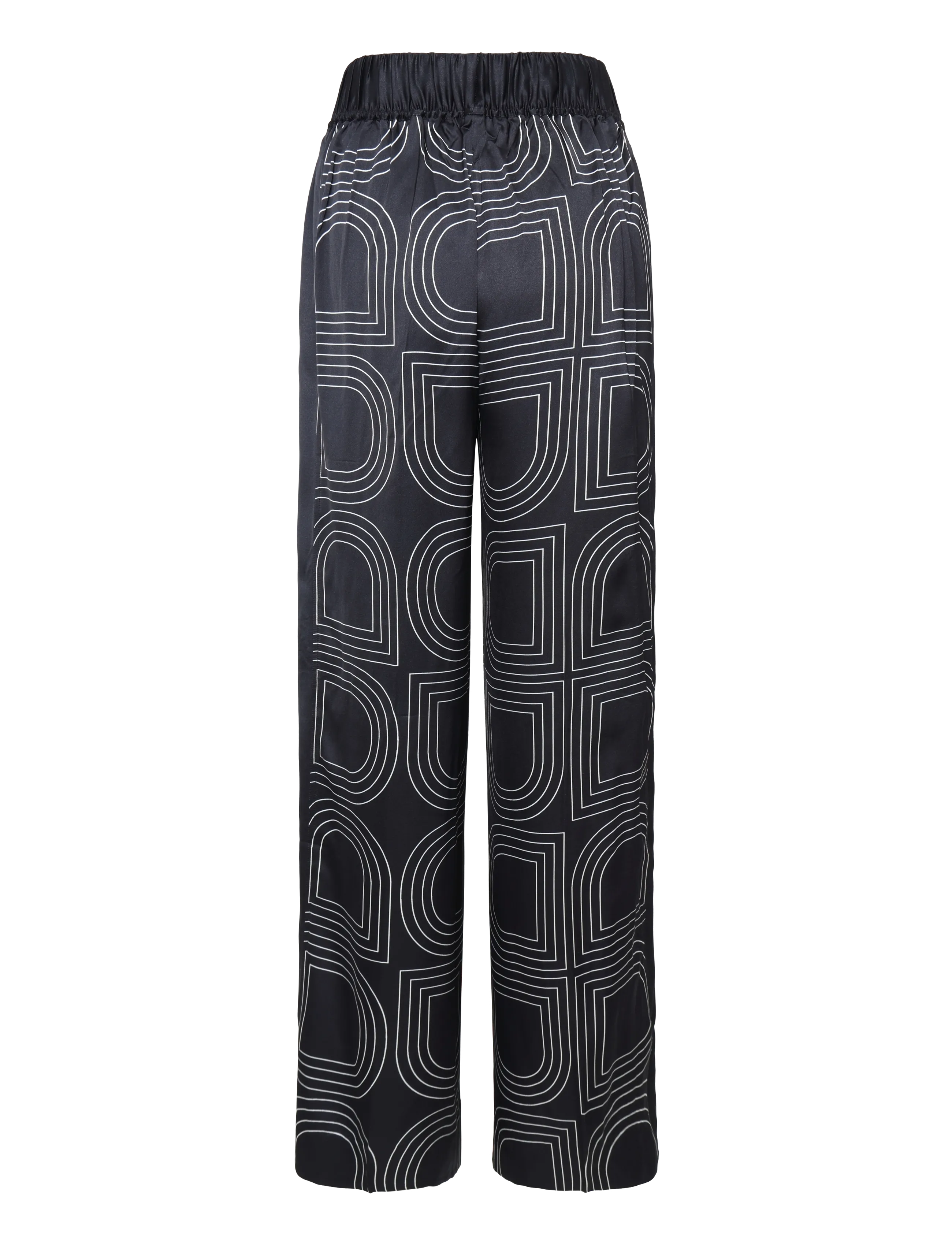 Day Birger et Mikkelsen - Posey- Fluid Viscose - hosen mit weitem bein - black - 2