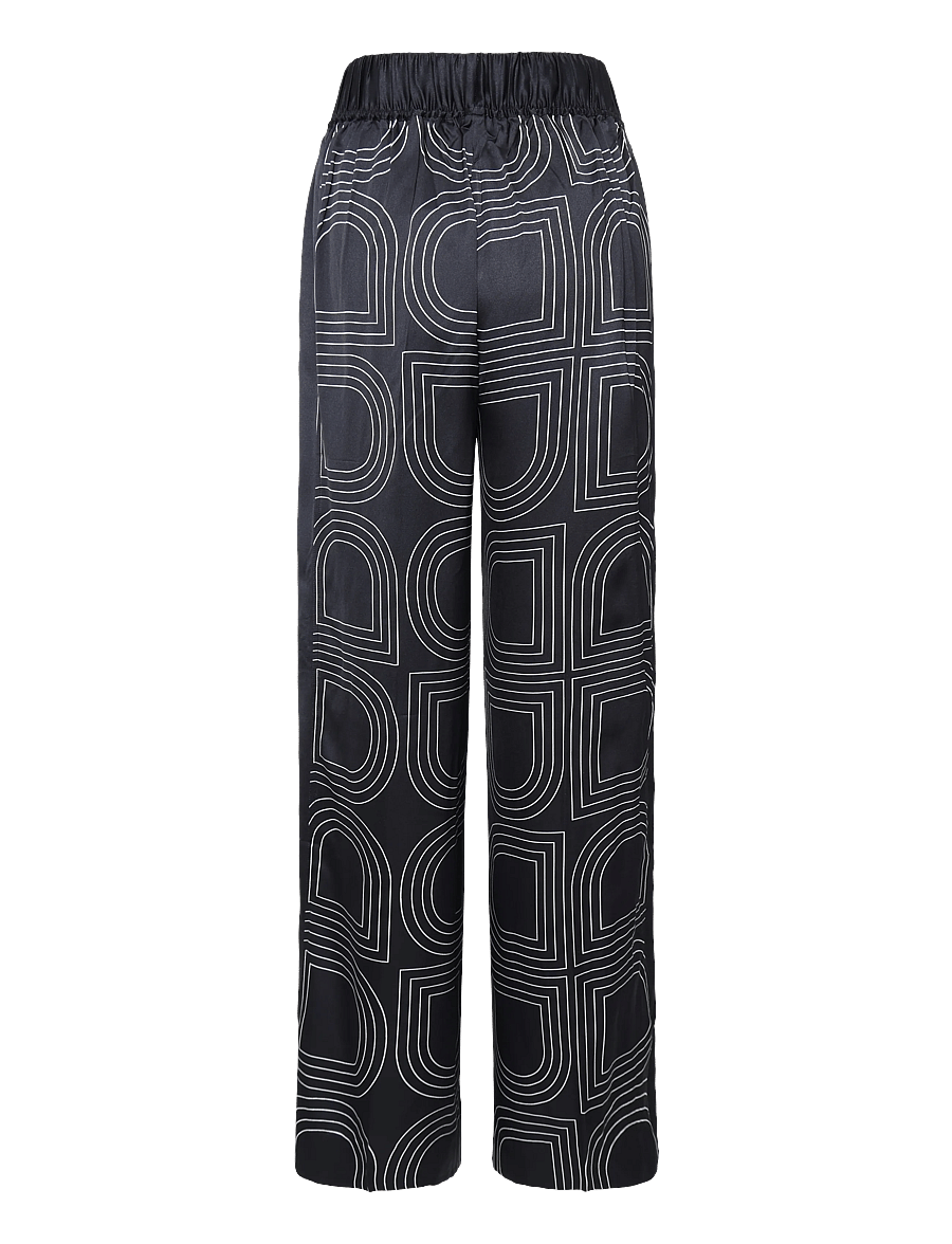 Day Birger et Mikkelsen - Posey- Fluid Viscose - bukser med brede ben - black - 2