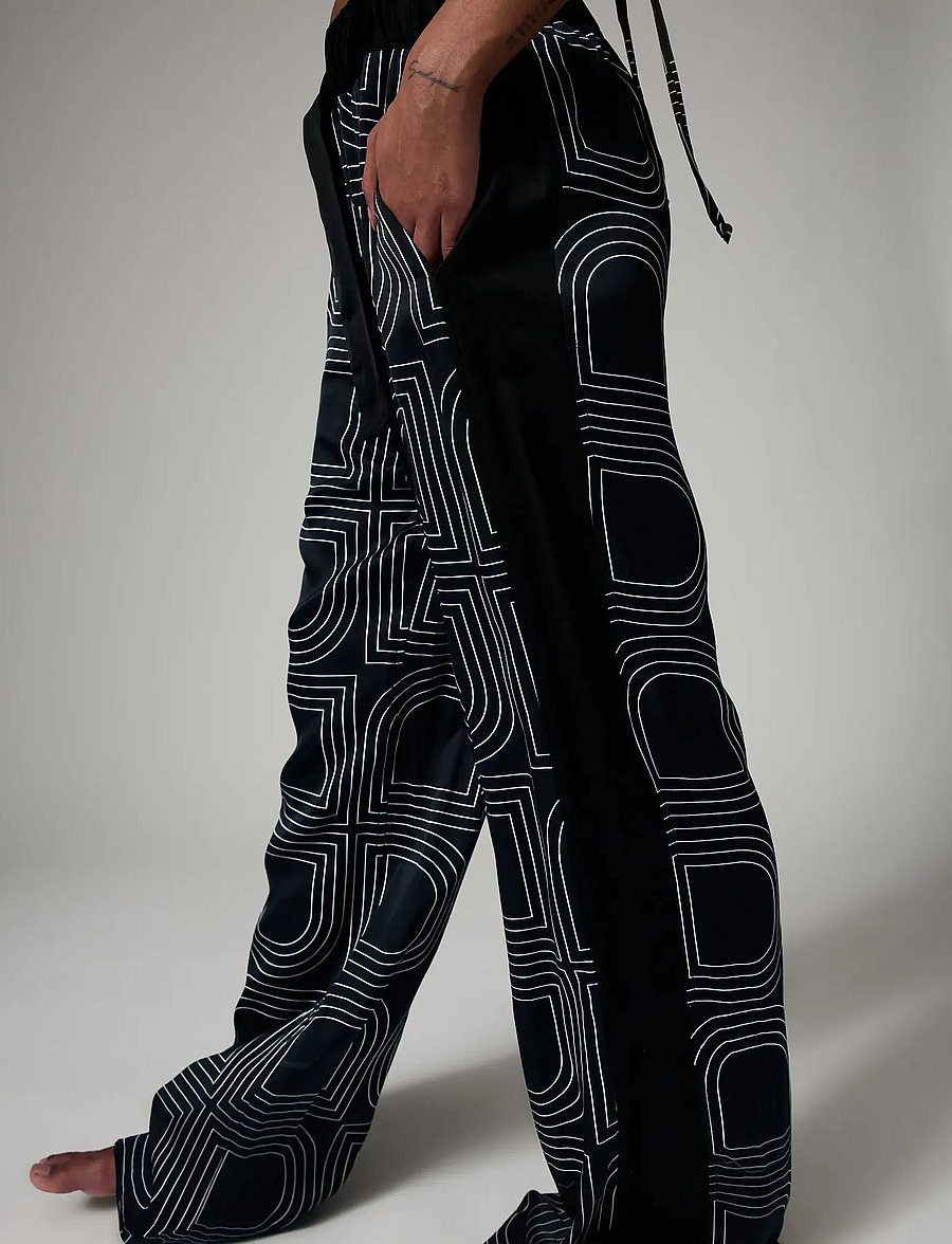 Day Birger et Mikkelsen - Posey- Fluid Viscose - bukser med brede ben - black - 0