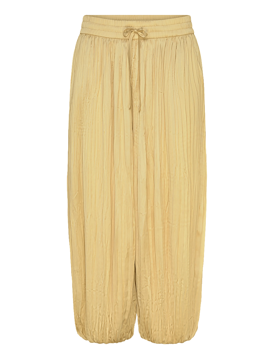 Day Birger et Mikkelsen - Barbo - Crinkled Surface - „barrel“ silueto kelnės - straw - 1