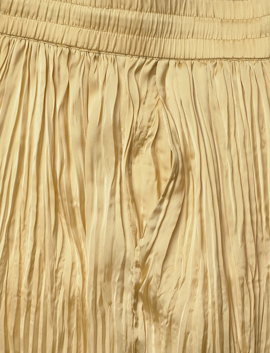 Day Birger et Mikkelsen - Barbo - Crinkled Surface - „barrel“ silueto kelnės - straw - 3