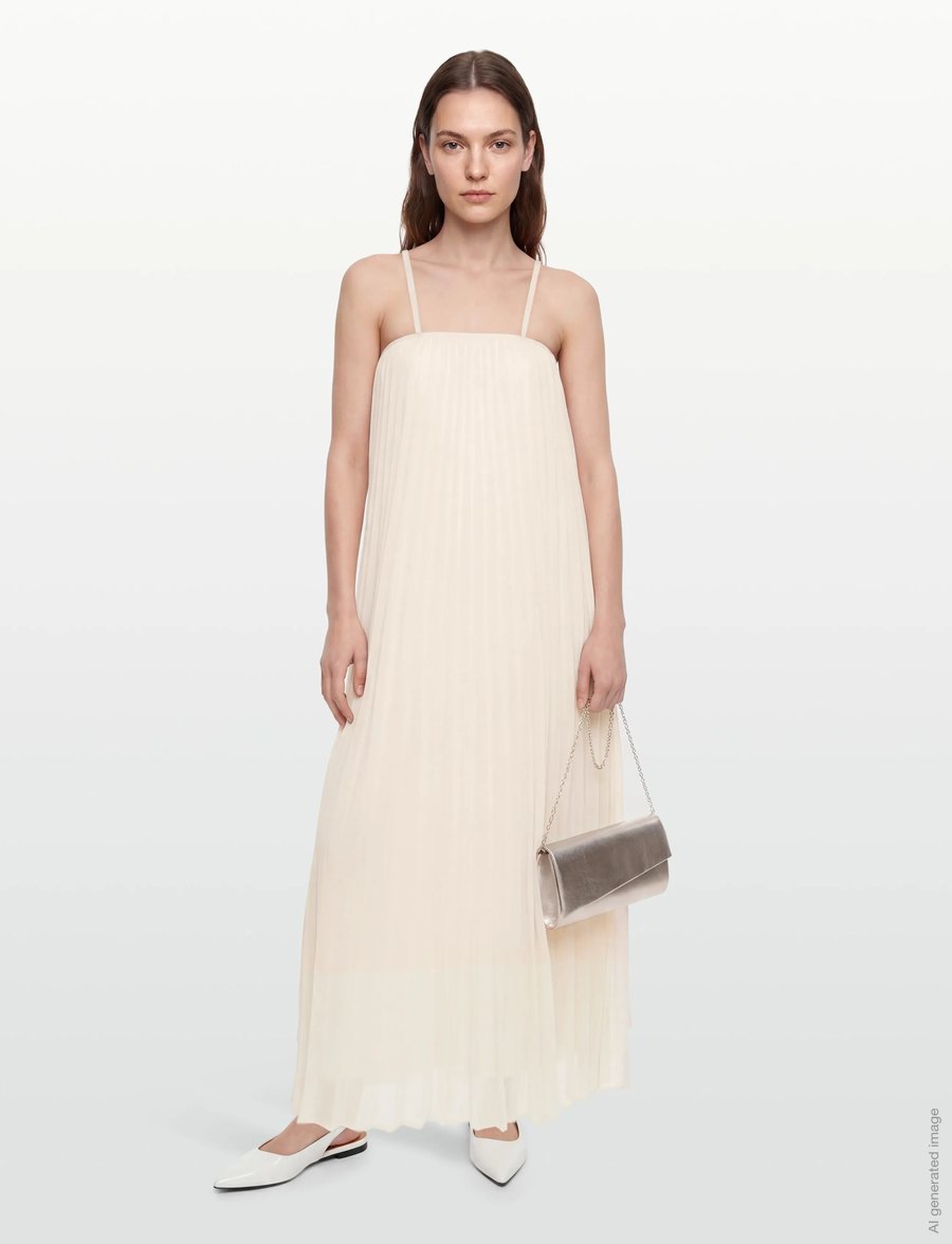 Day Birger et Mikkelsen - Rona - Chiffon Plisse - abendkleider - jet stream - 0