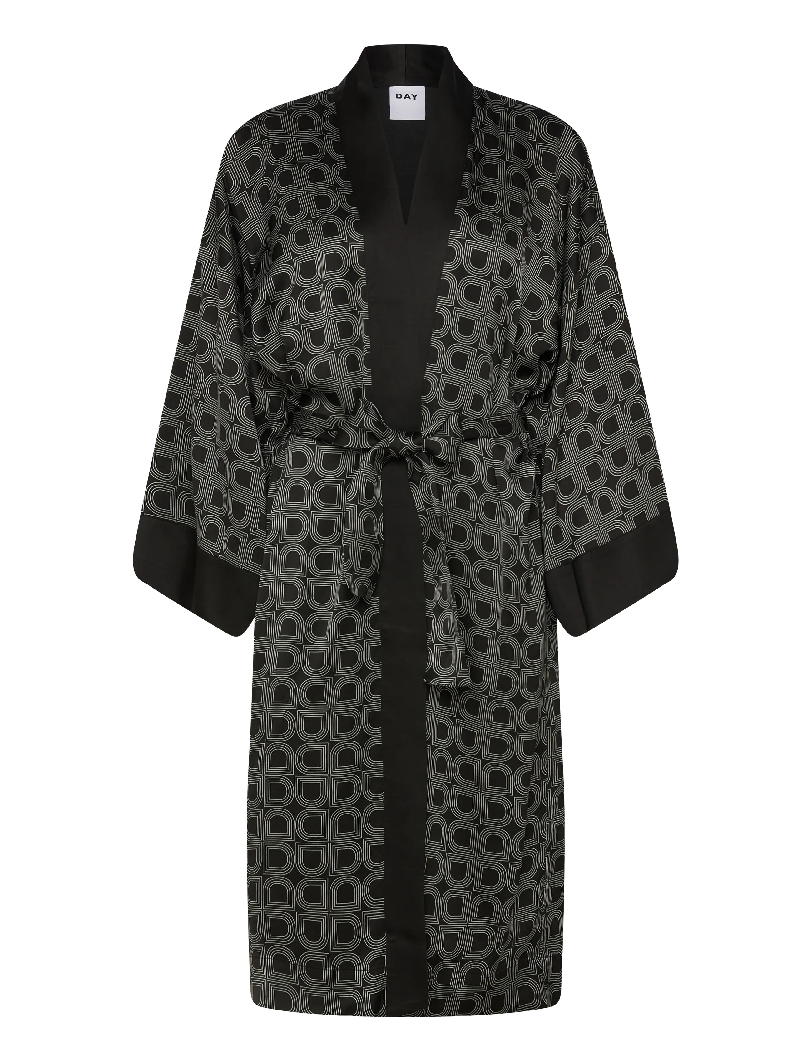 Day Birger et Mikkelsen Rani- Fluid Viscose - Bademäntel - BLACK / black