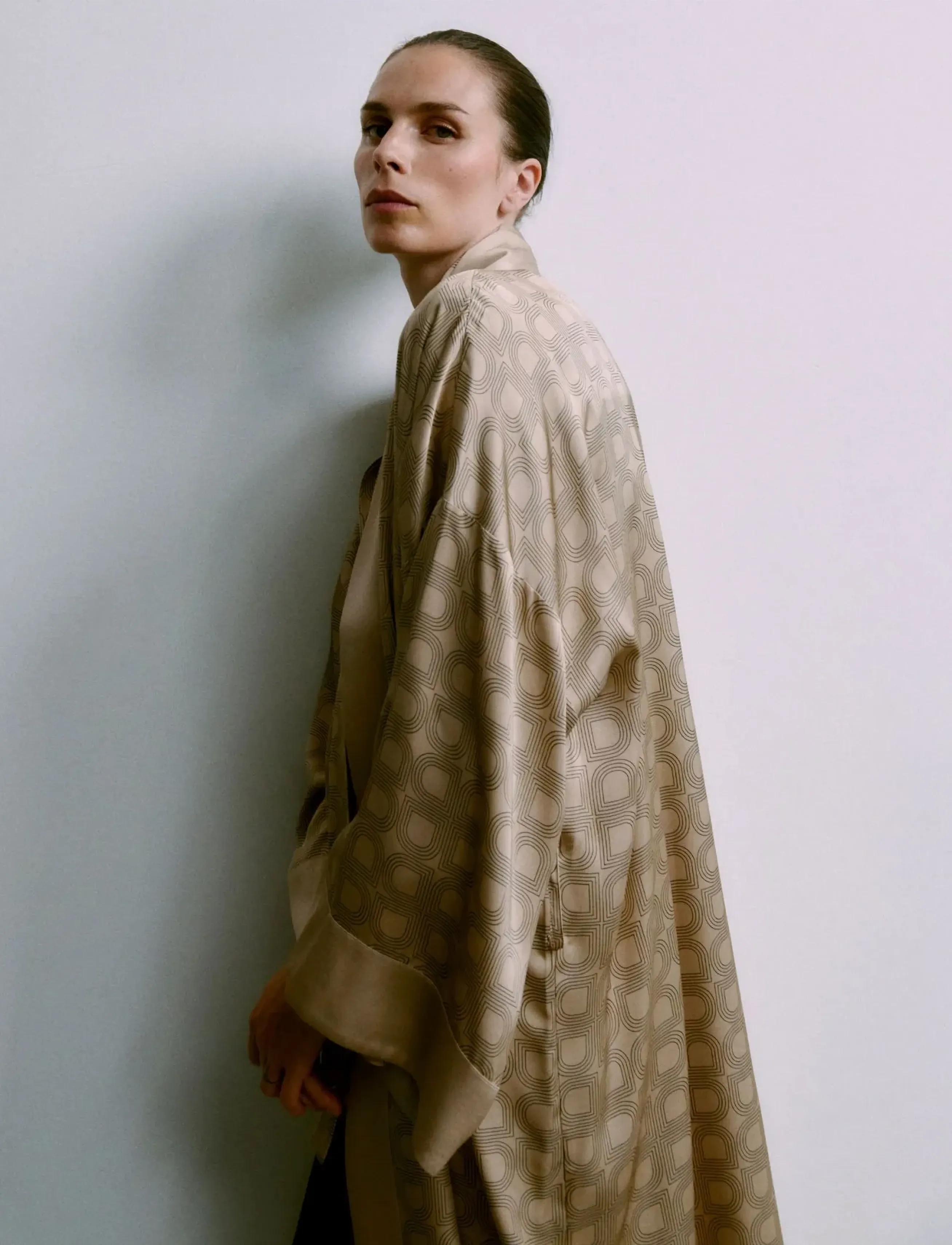 Day Birger et Mikkelsen Rani- Fluid Viscose, S, Night & Loungewear, Beige - Robes, Frauen