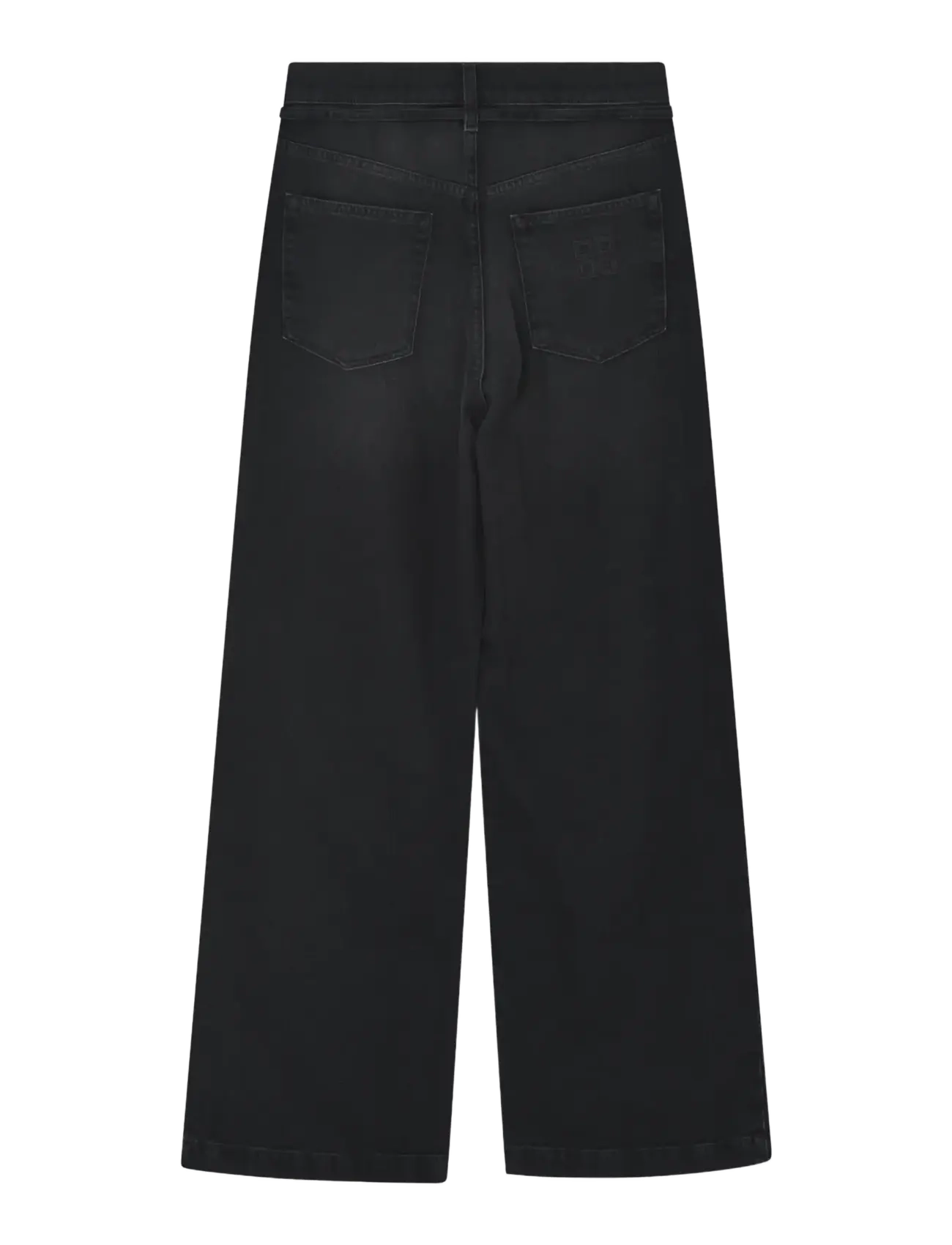 Day Birger et Mikkelsen - Elijah - Black Denim - hosen mit weitem bein - black - 2