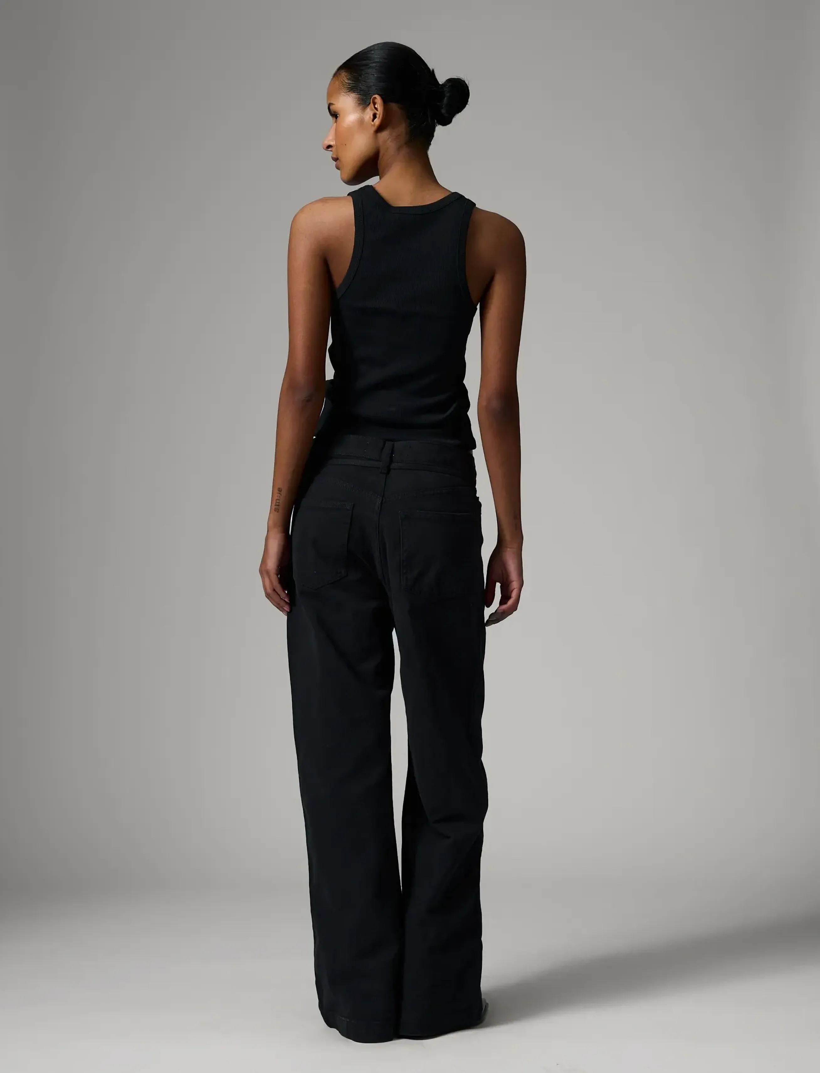 Day Birger et Mikkelsen - Elijah - Black Denim - wide leg jeans - black - 3