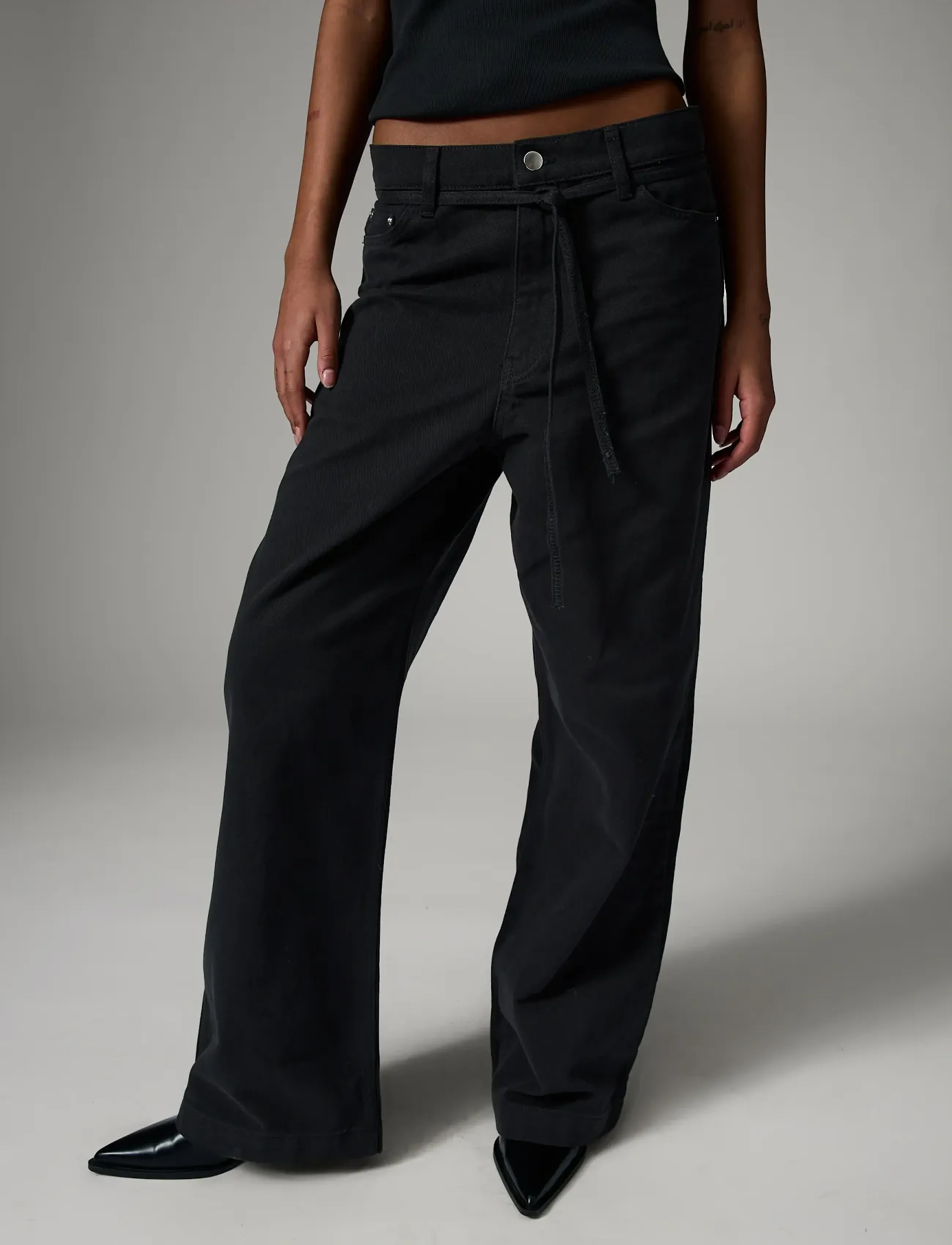 Day Birger et Mikkelsen - Elijah - Black Denim - wide leg jeans - black - 4