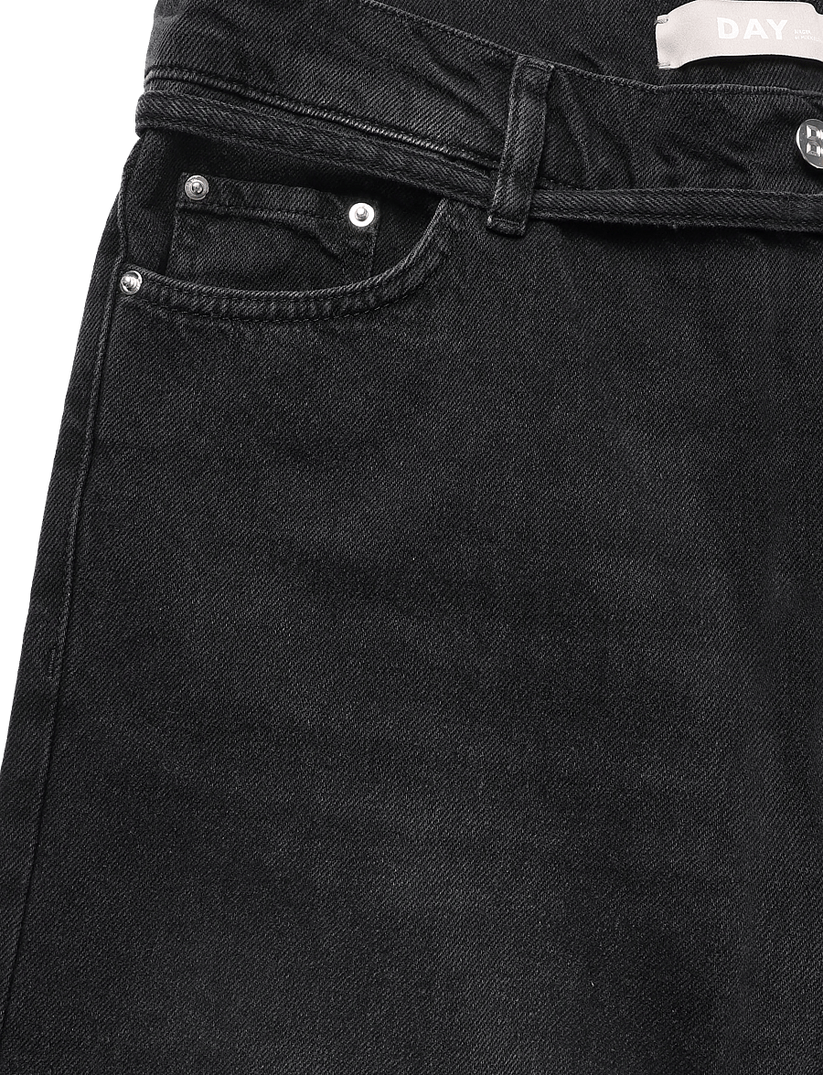 Day Birger et Mikkelsen - Elijah - Black Denim - laia säärega teksad - black - 5