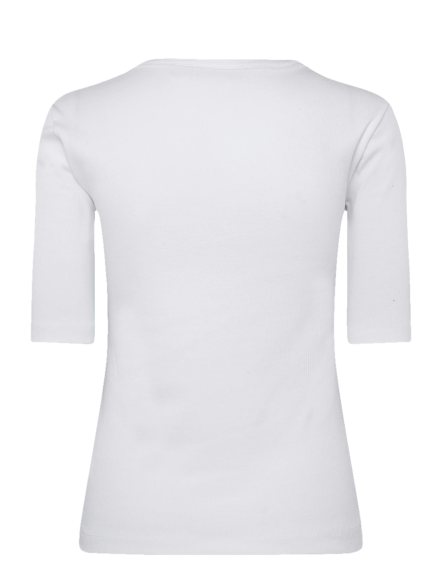 Day Birger et Mikkelsen - Fine - Classic Rib - t-shirts - bright white - 2