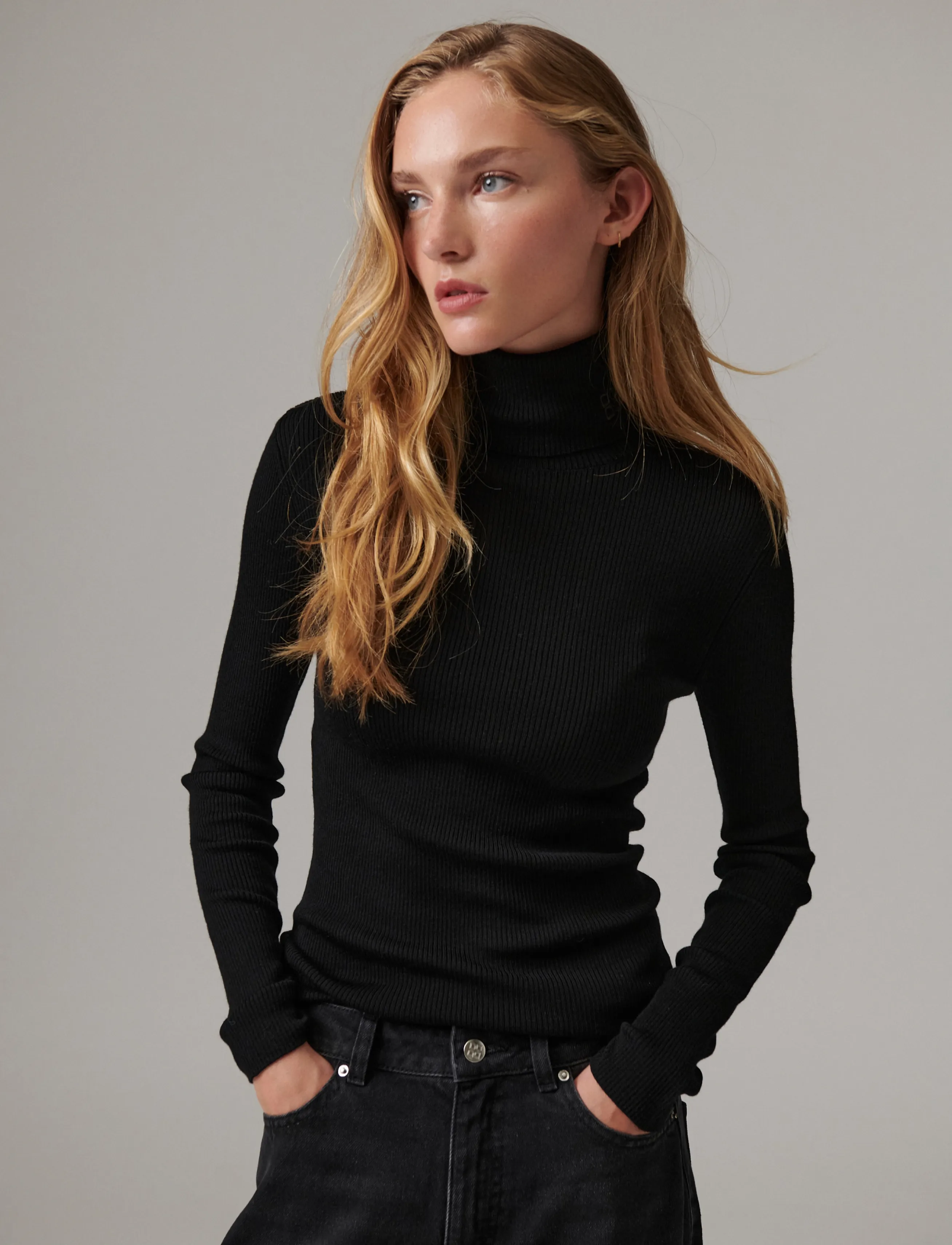 Day Birger et Mikkelsen - Sierra - Daily Elements - rollkragenpullover - black - 2