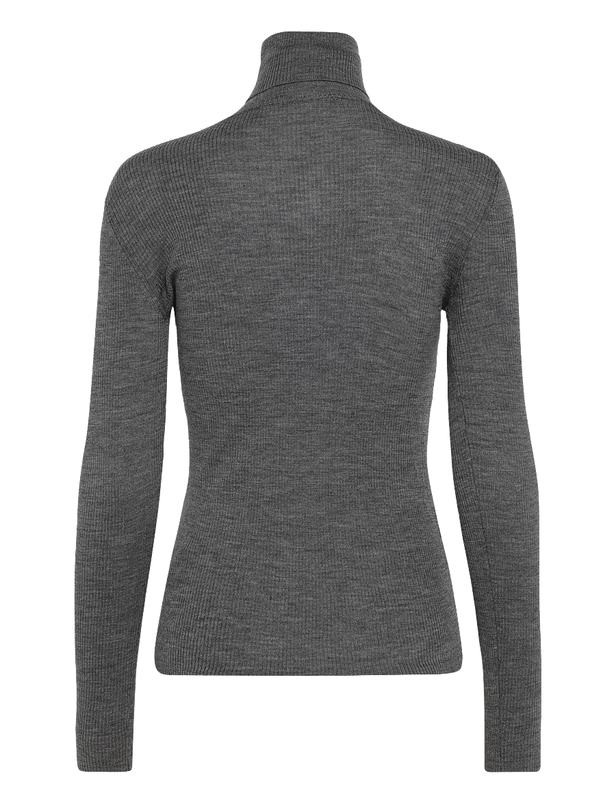 Day Birger et Mikkelsen - Sierra - Daily Elements - rollkragenpullover - medium grey melange - 2