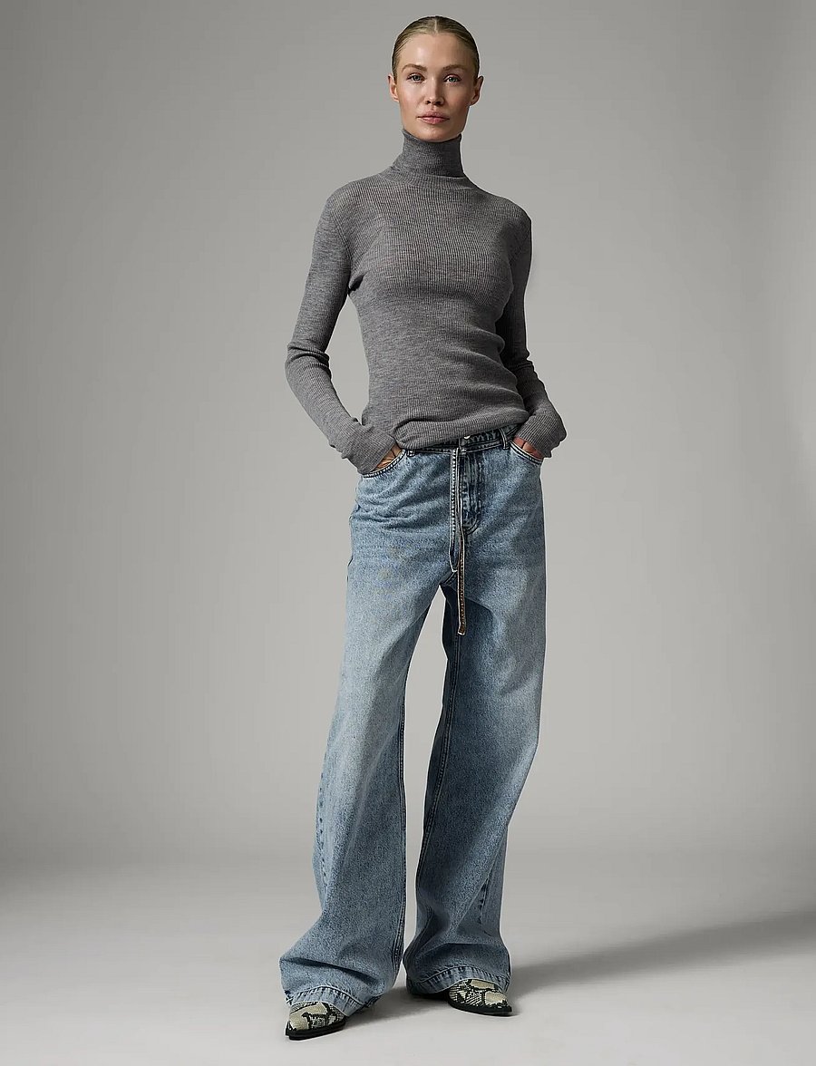 Day Birger et Mikkelsen - Sierra - Daily Elements - rollkragenpullover - medium grey melange - 3