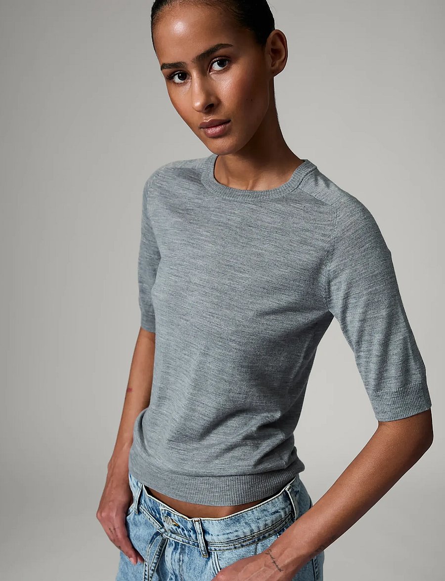 Day Birger et Mikkelsen - Carolina - Daily Elements - pulls - medium grey melange - 5