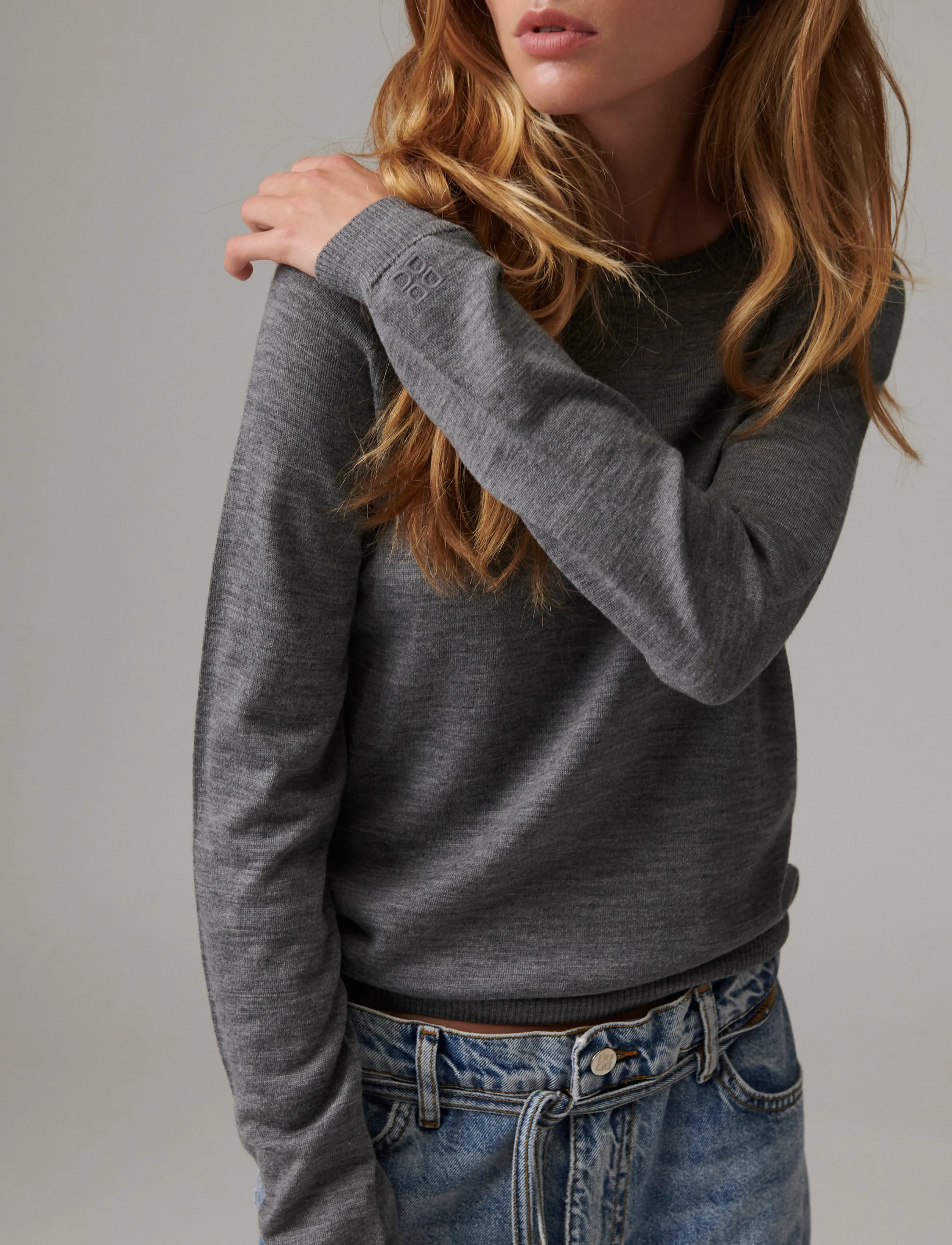 Day Birger et Mikkelsen - Annabelle - Daily Elements - pullover - medium grey melange - 4