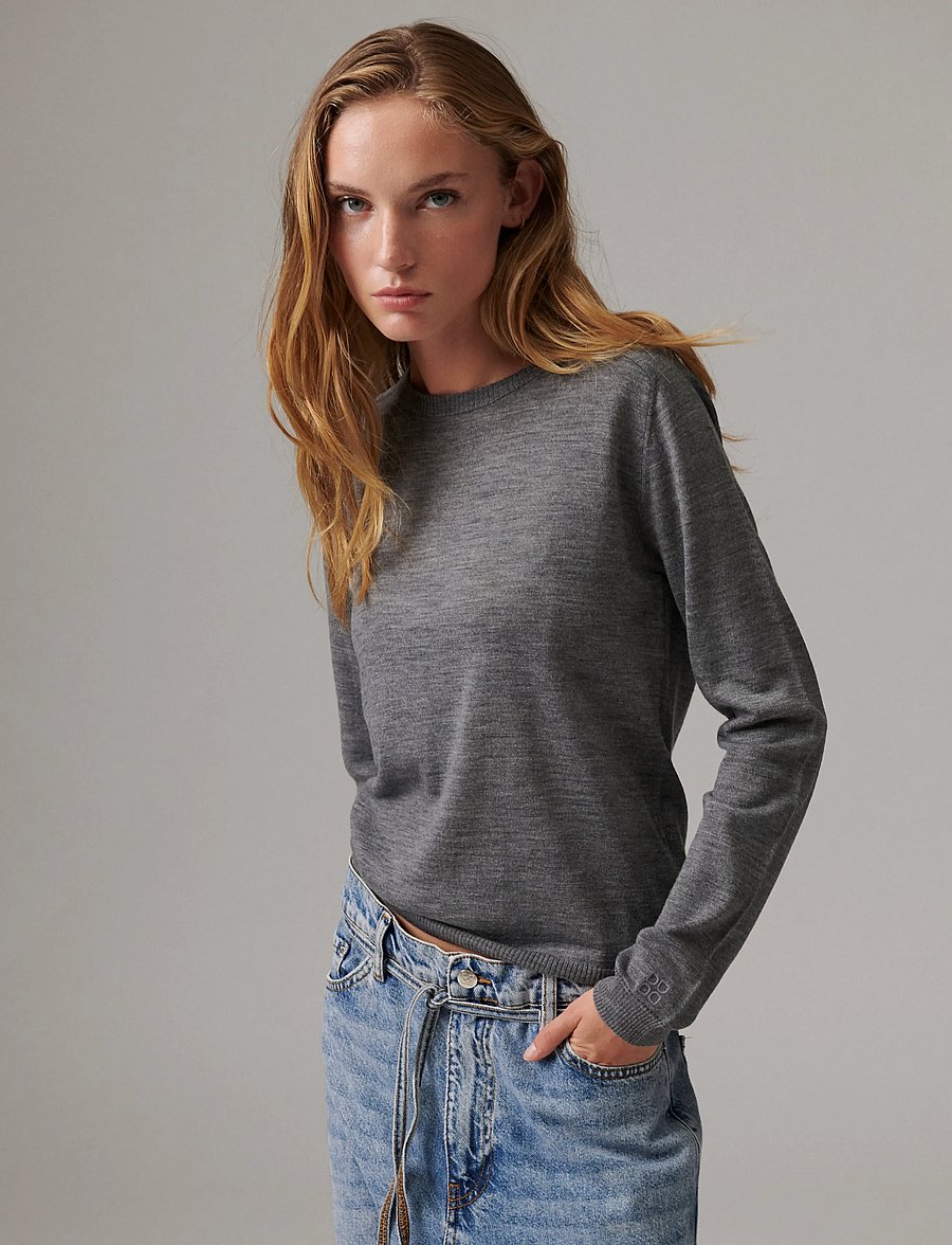 Day Birger et Mikkelsen - Annabelle - Daily Elements - pullover - medium grey melange - 5