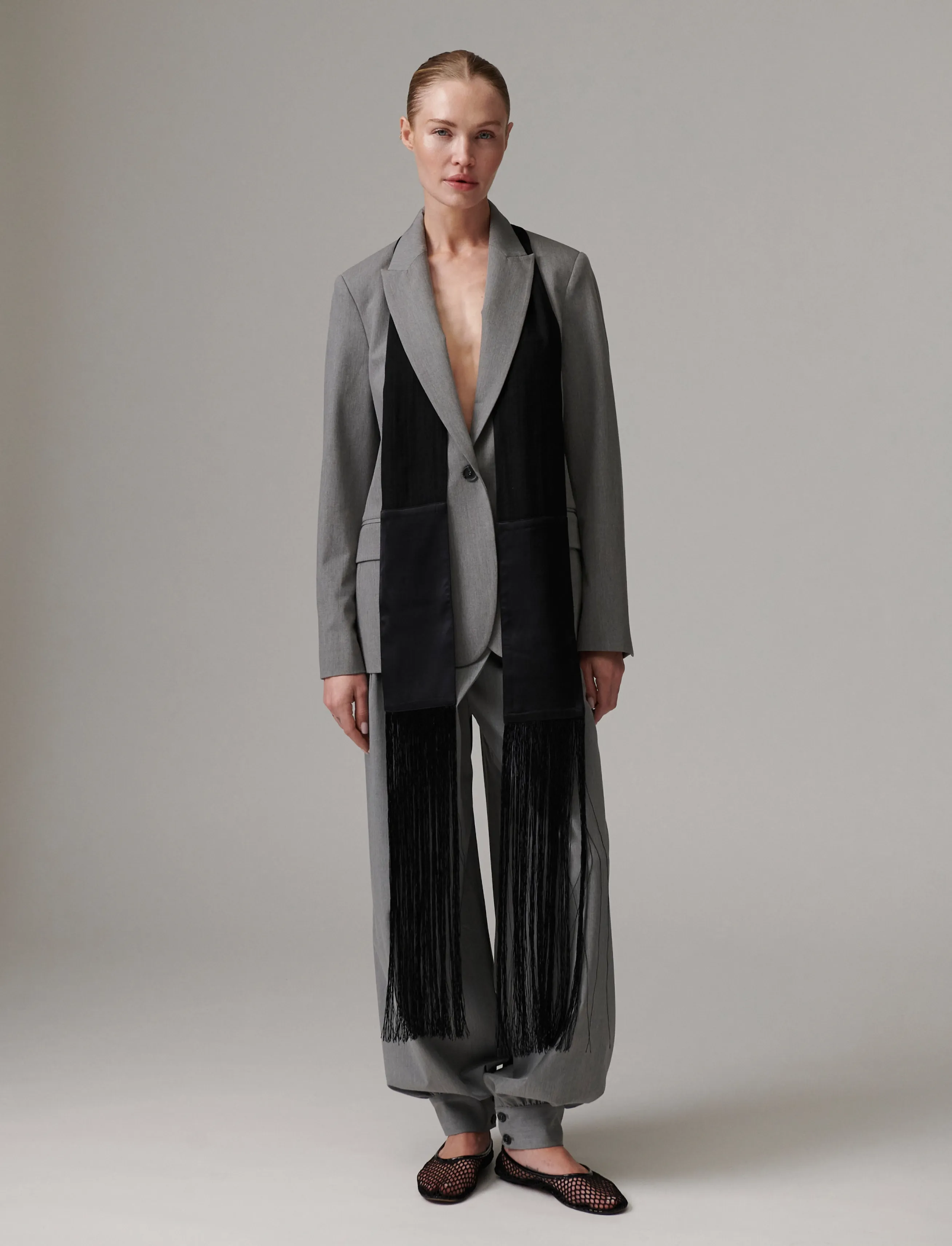 Day Birger et Mikkelsen - Hector - Classic Gab - single breasted blazers - medium grey melange - 4
