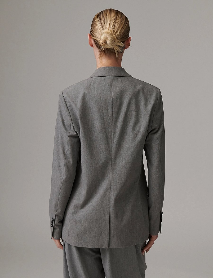 Day Birger et Mikkelsen - Hector - Classic Gab - einreihige blazer - medium grey melange - 5
