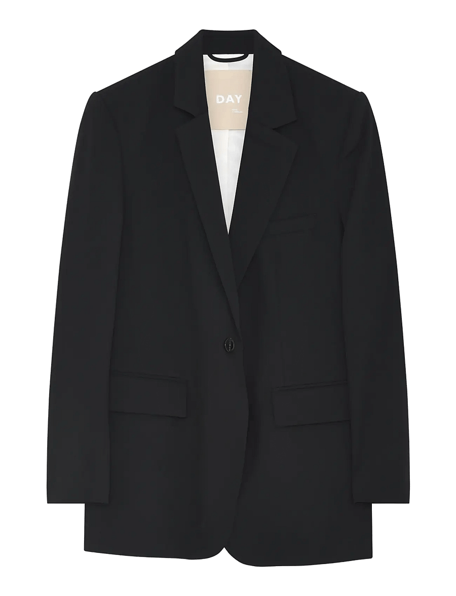 Day Birger et Mikkelsen - Elton - Classic Gab - einreihige blazer - black - 2