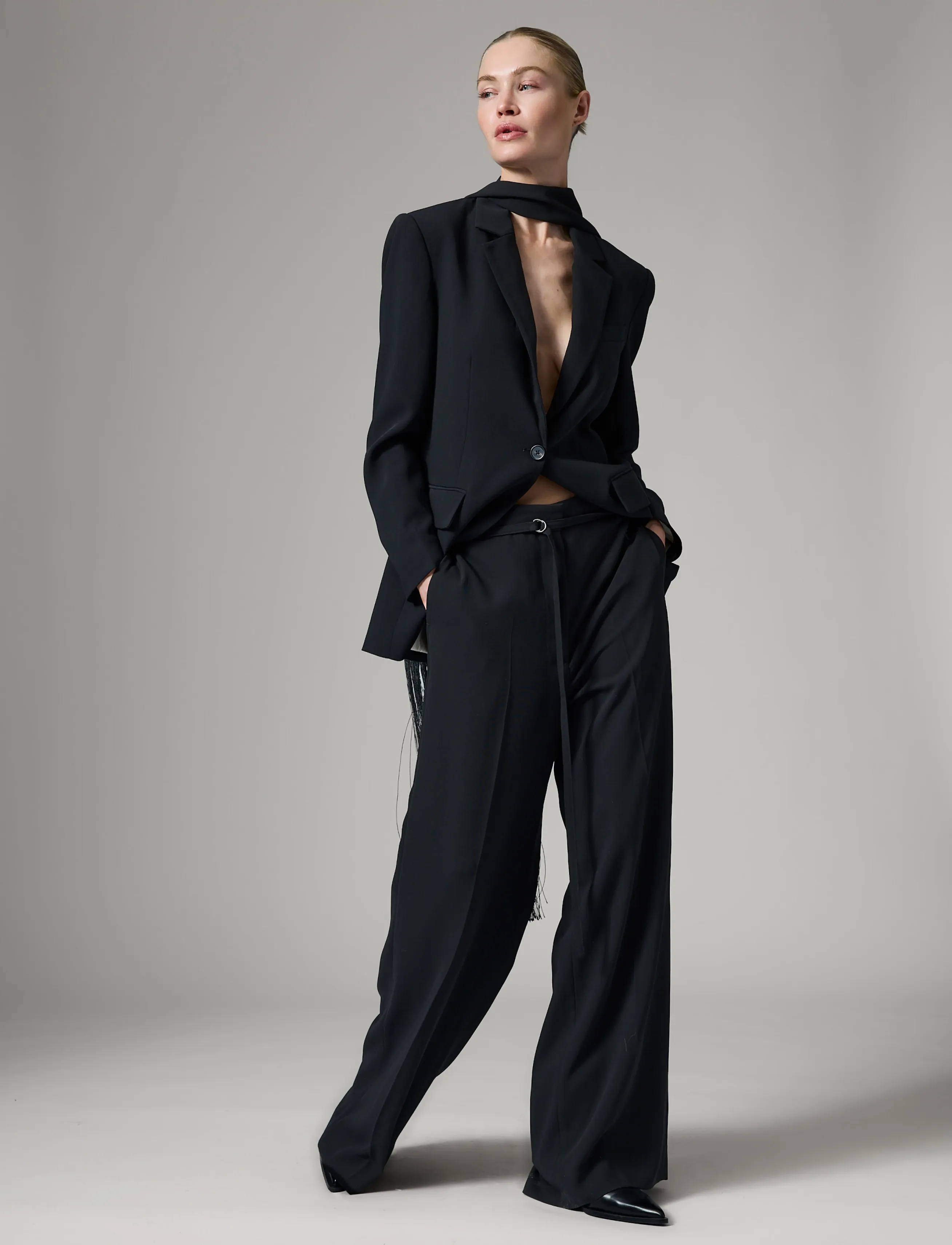 Day Birger et Mikkelsen - Elina - Classic Gab - straight leg trousers - black - 4