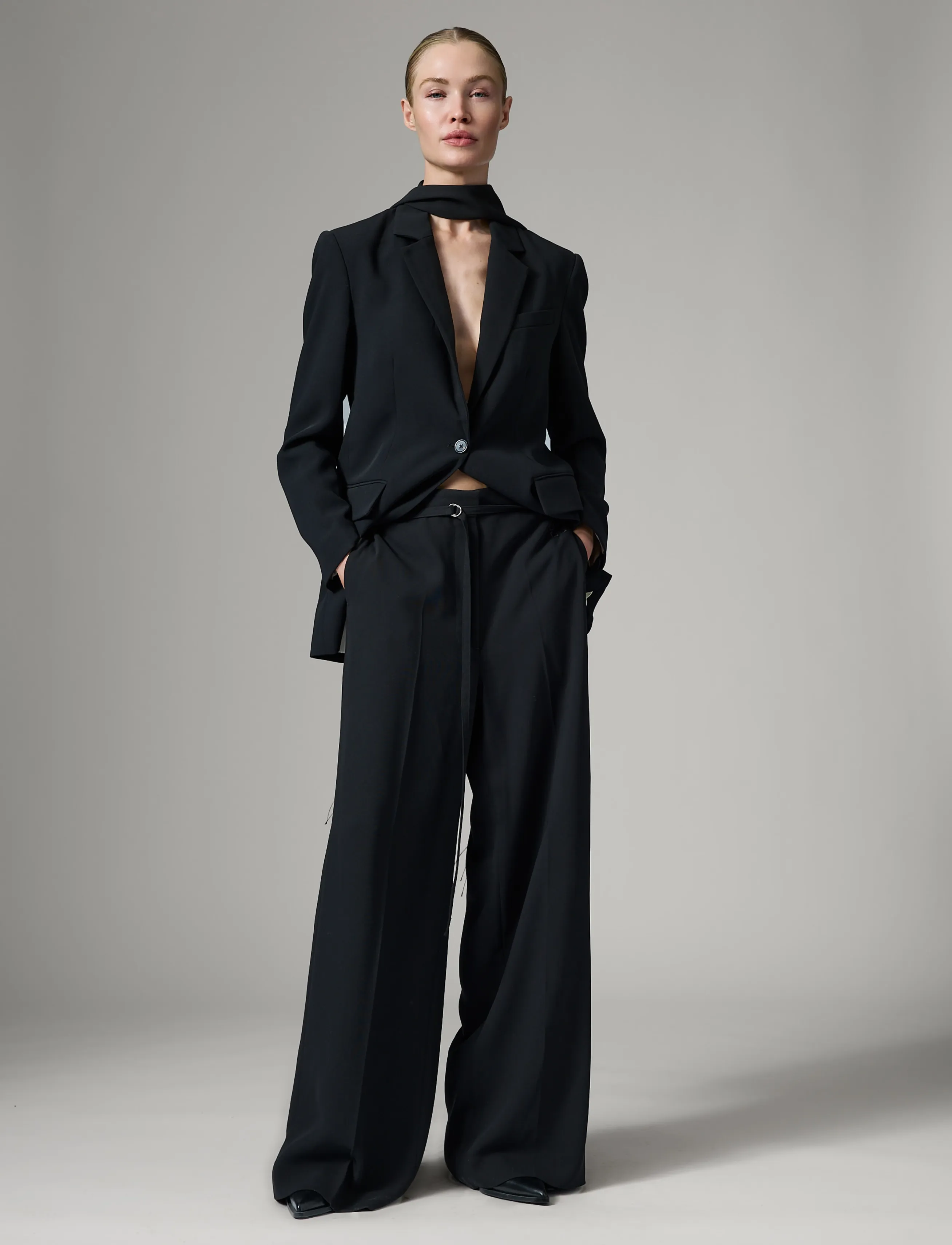 Day Birger et Mikkelsen - Elina - Classic Gab - straight leg trousers - black - 5