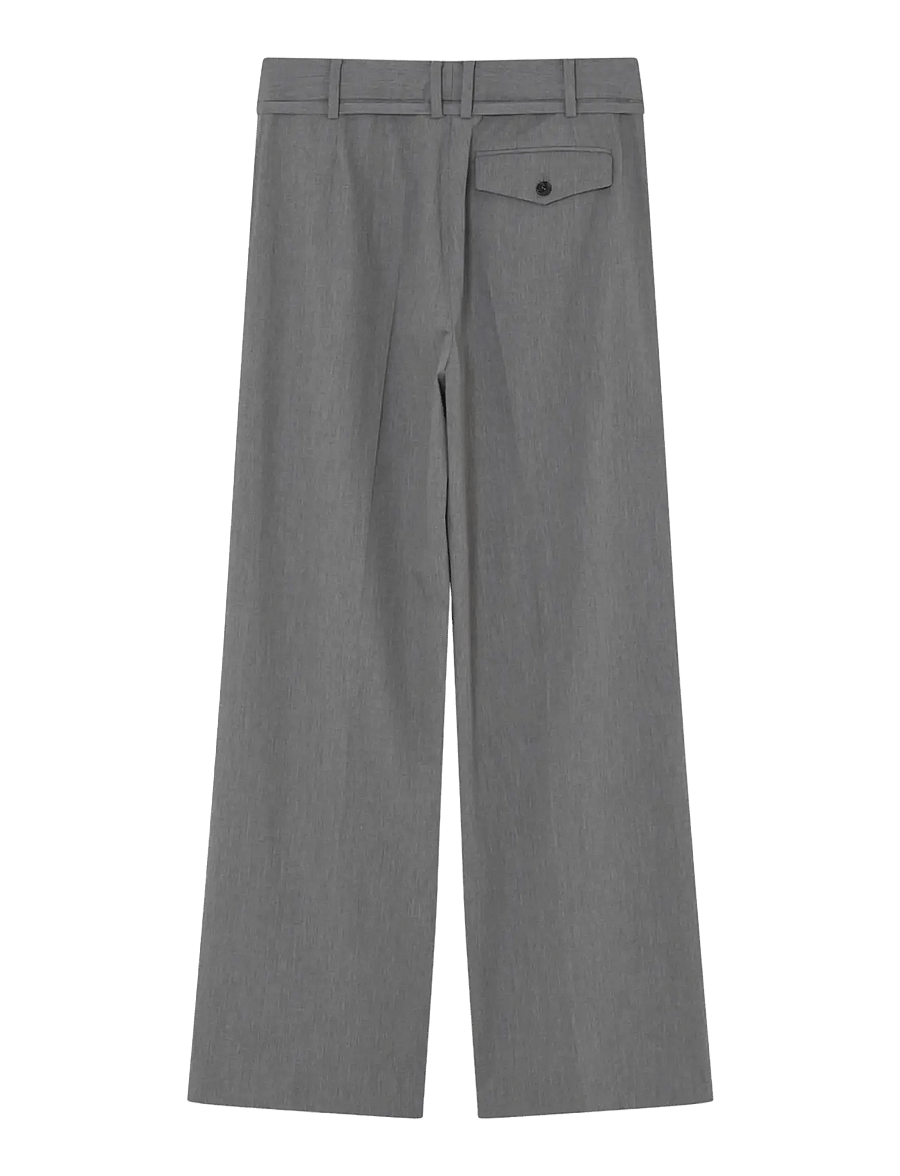 Day Birger et Mikkelsen - Elina - Classic Gab - straight leg trousers - medium grey melange - 2