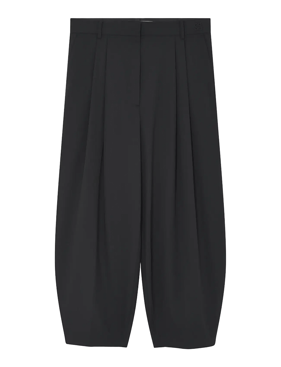 Day Birger et Mikkelsen - Enora - Classic Gab - barrel trousers - black - 2