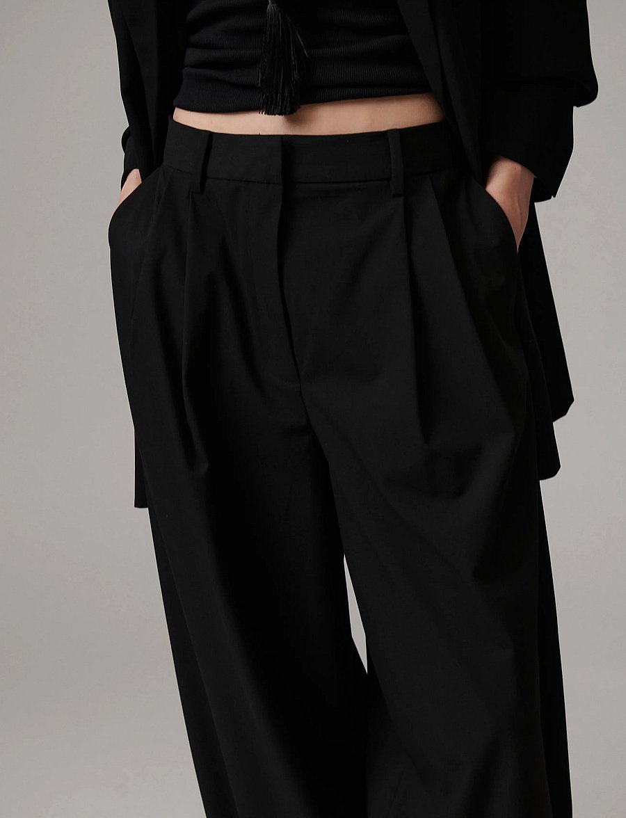 Day Birger et Mikkelsen - Enora - Classic Gab - barrel trousers - black - 3