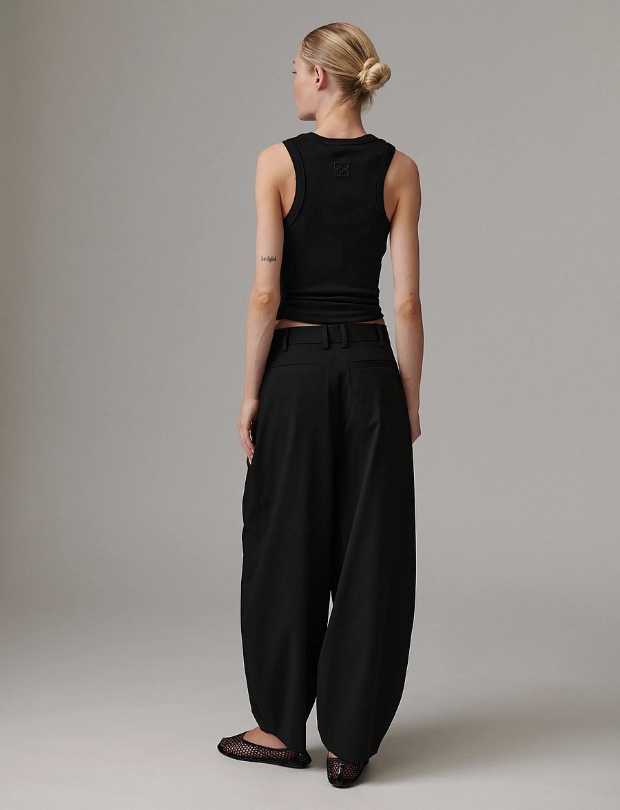 Day Birger et Mikkelsen - Enora - Classic Gab - barrel trousers - black - 4