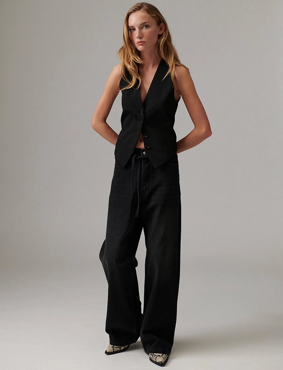Day Birger et Mikkelsen - Ronnie - Classic Gab - westen - black - 2