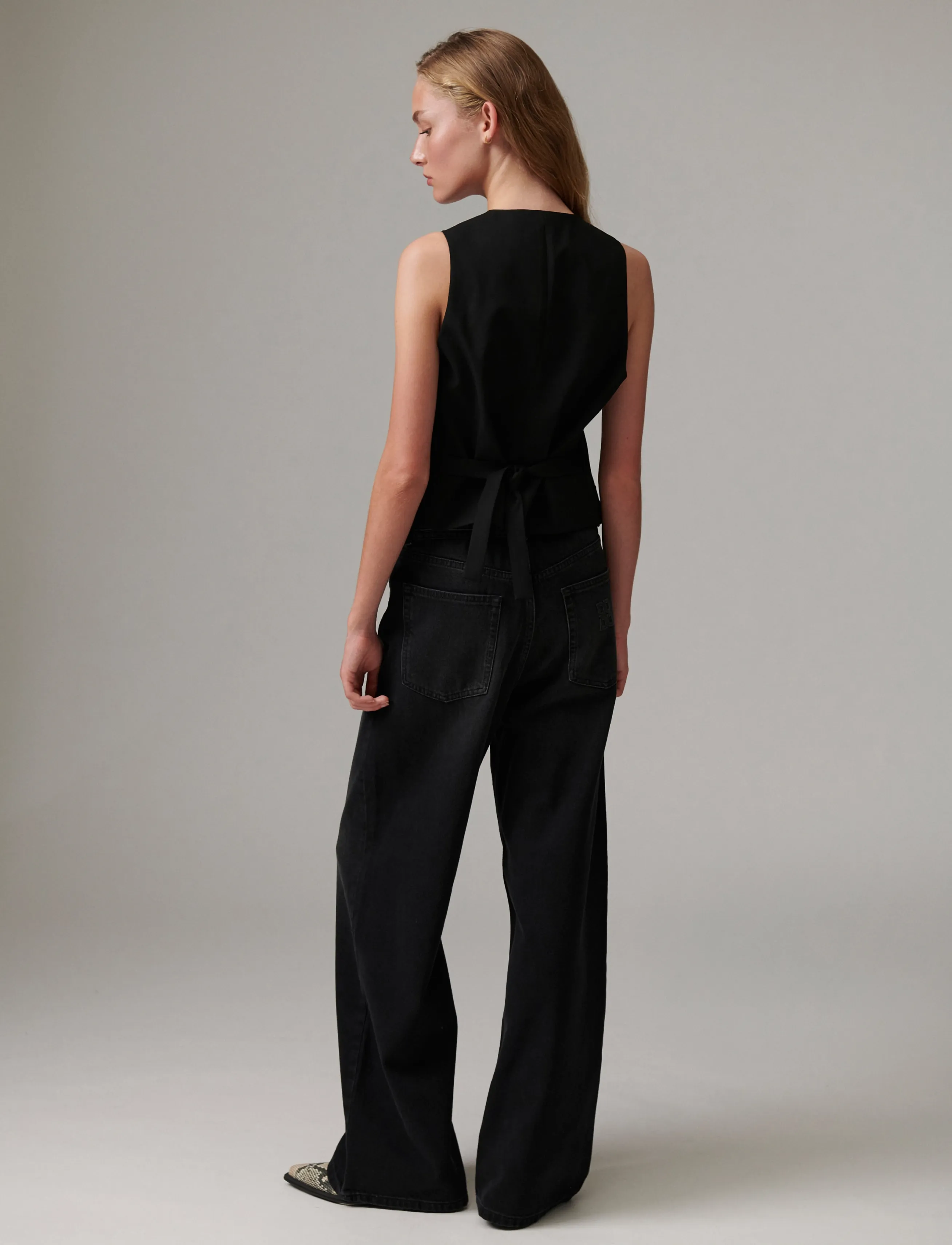 Day Birger et Mikkelsen - Ronnie - Classic Gab - westen - black - 3