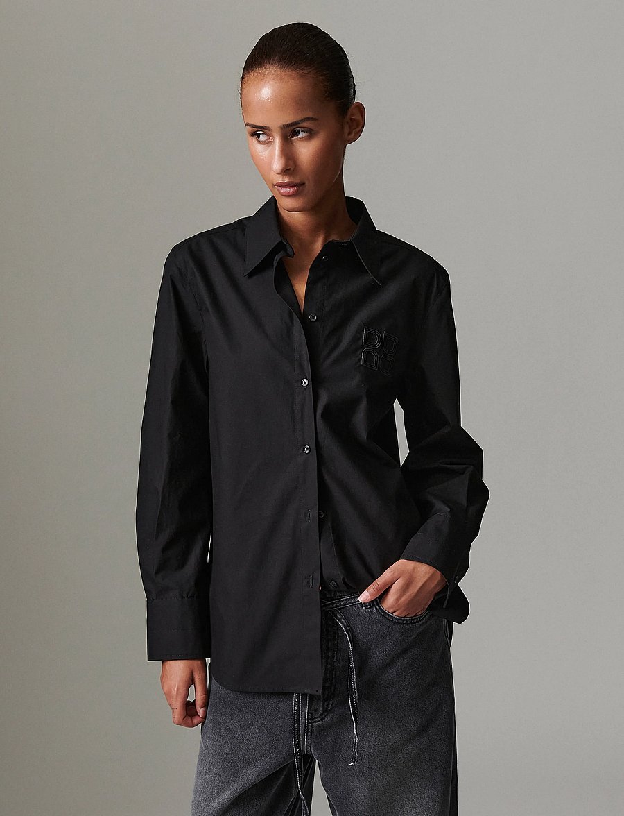 Day Birger et Mikkelsen - Jojo - Poplina - teksasärgid - black - 2