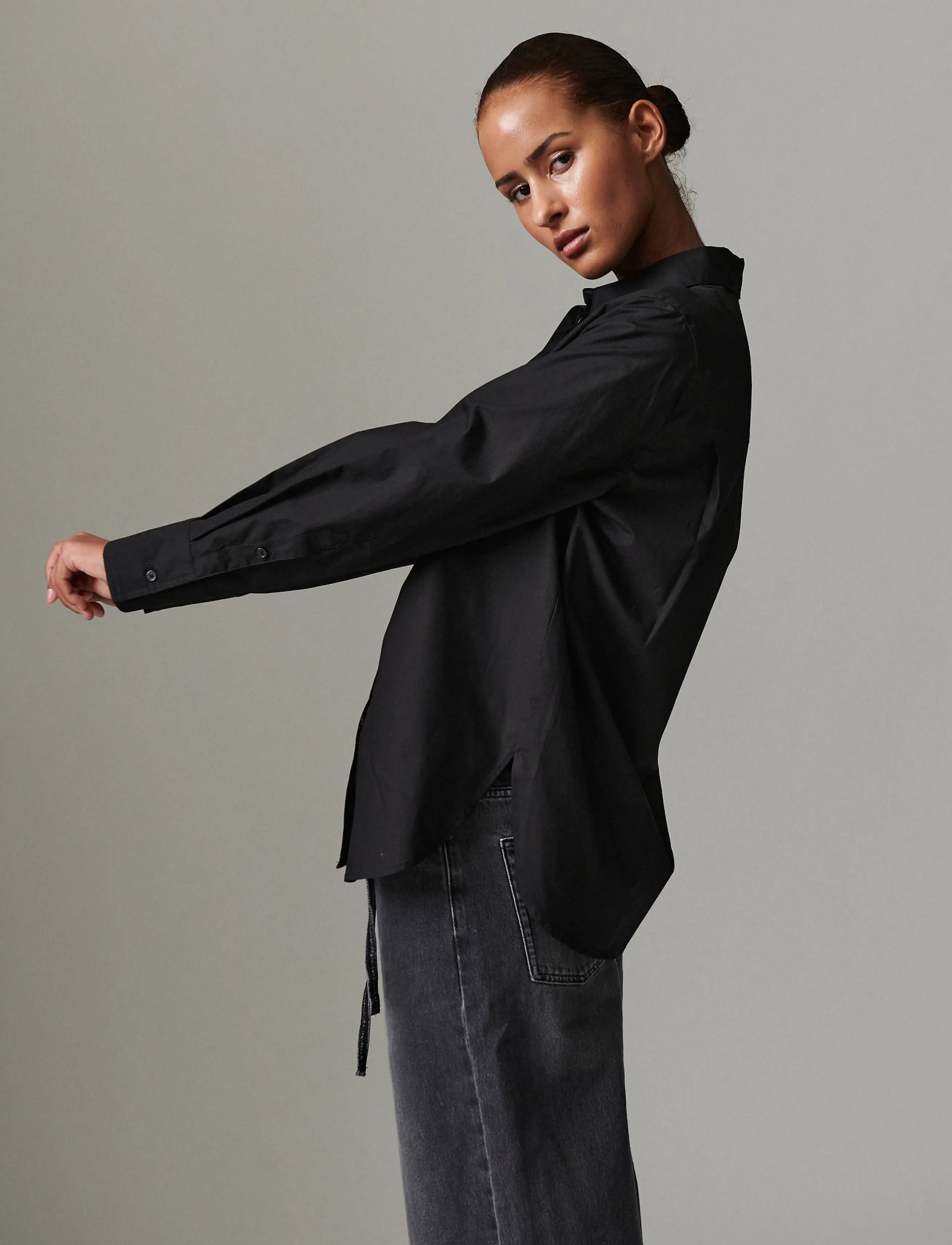 Day Birger et Mikkelsen - Jojo - Poplina - denim shirts - black - 4