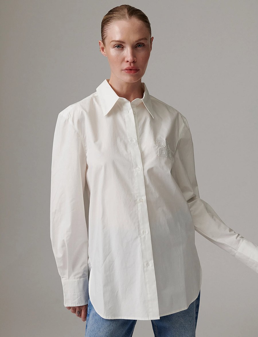 Day Birger et Mikkelsen - Jojo - Poplina - jeansskjortor - bright white - 5