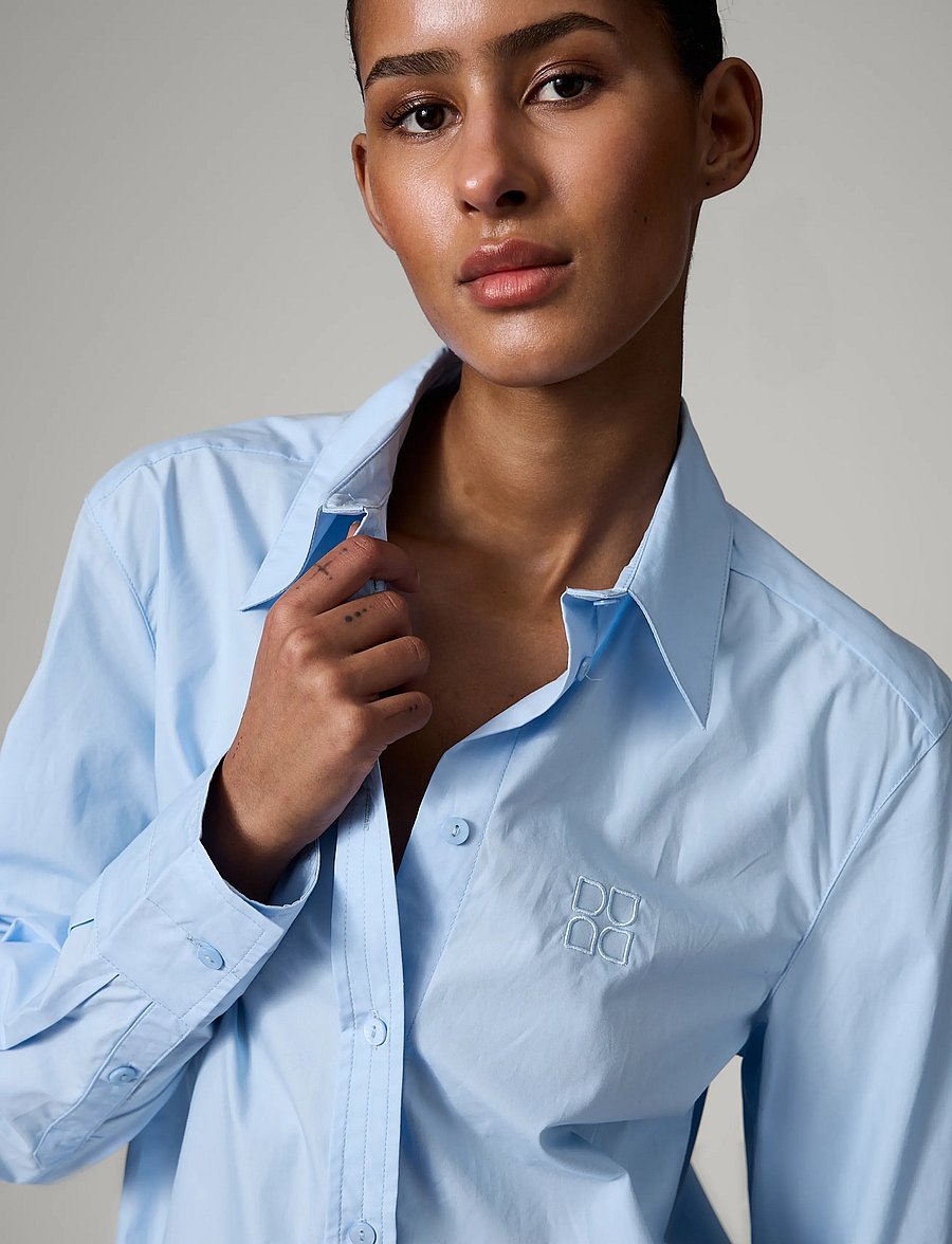 Day Birger et Mikkelsen - Jojo - Poplina - teksasärgid - chambray blue - 3