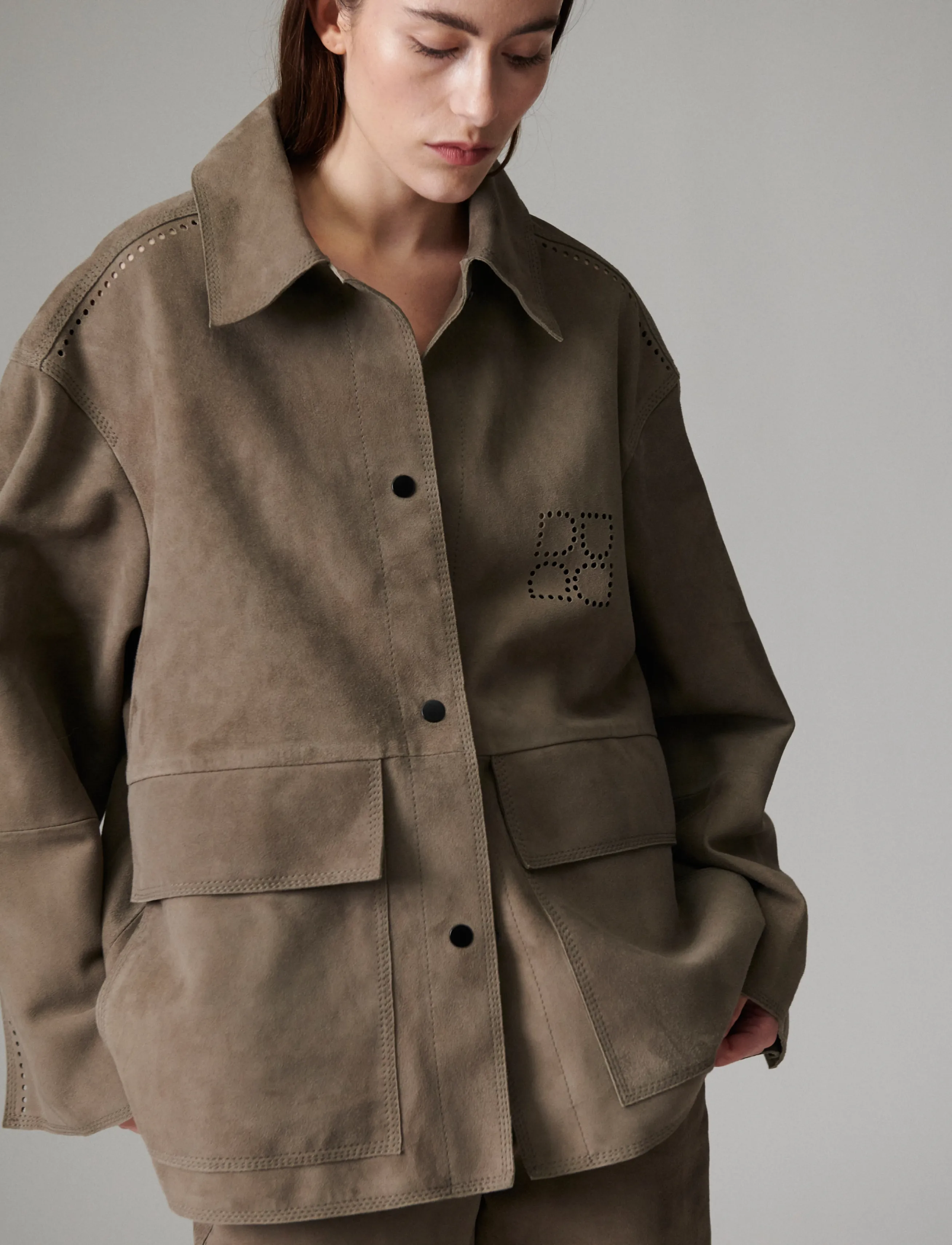 Day Birger et Mikkelsen Harry - Light Suede - Jacken - WALNUT / brown