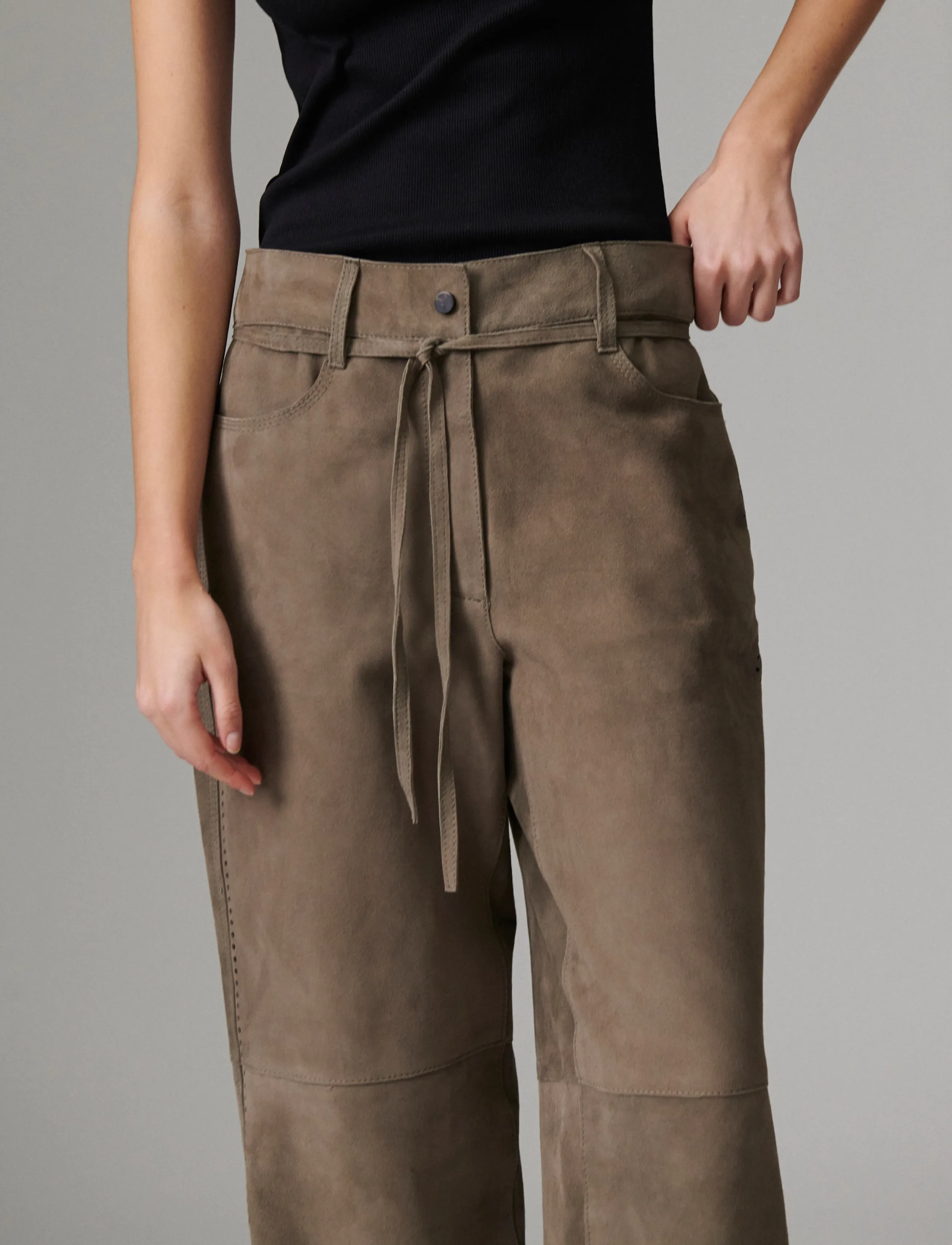 Day Birger et Mikkelsen - Tamara - Light Suede - lederhosen - walnut - 3