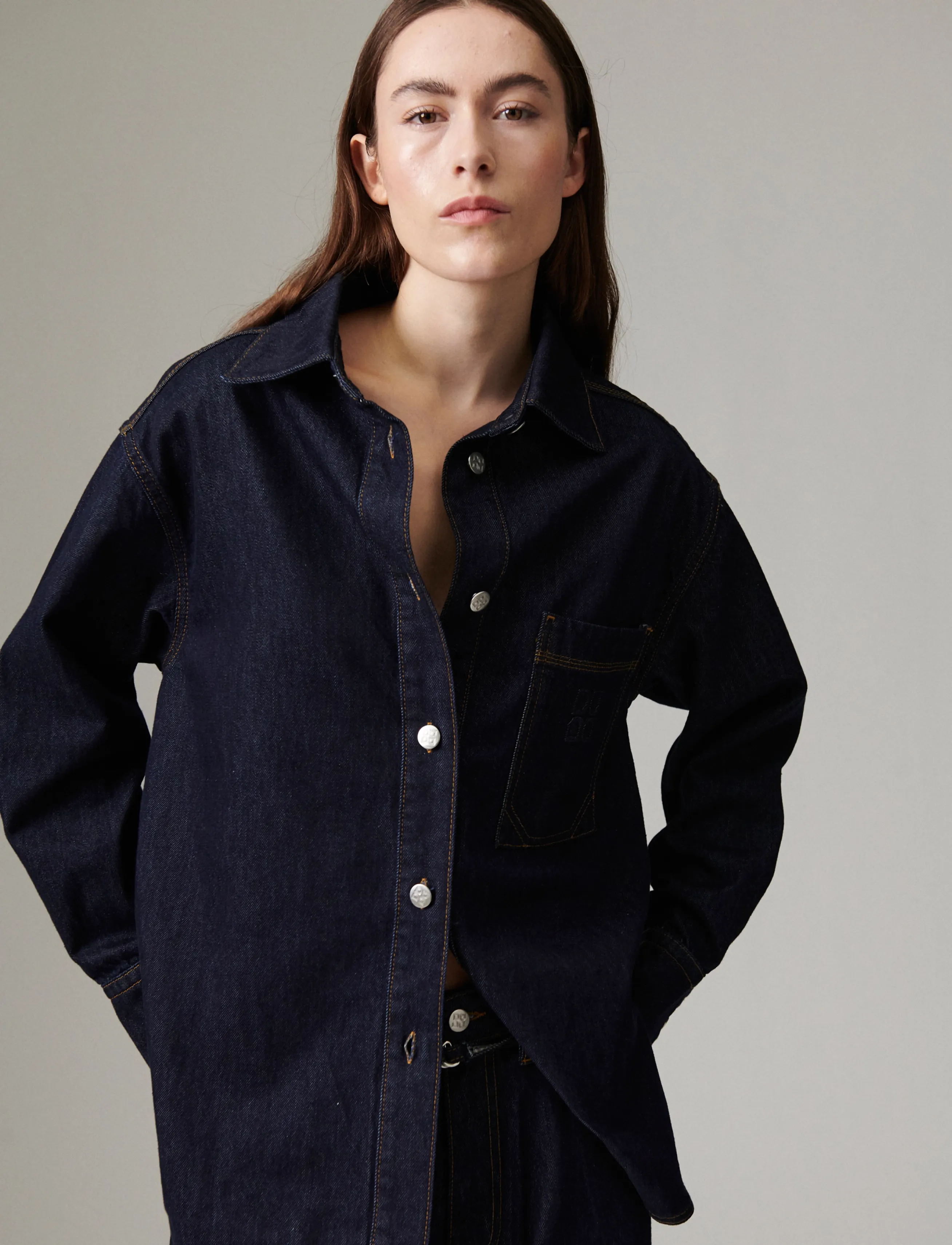 Day Birger et Mikkelsen Naika - Relaxed Denim - Hemden - BLUE INDIGO / navy