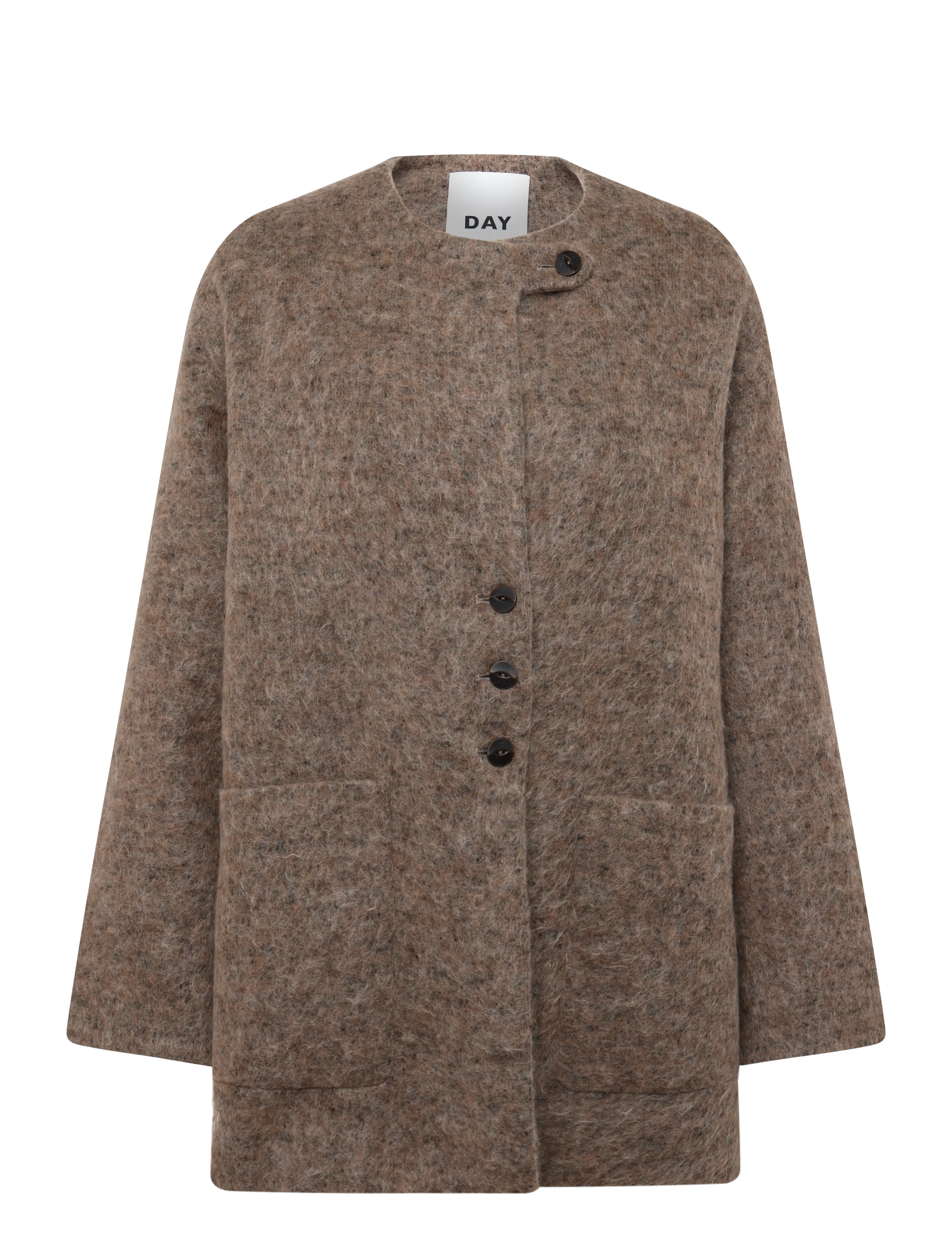 Day Birger et Mikkelsen - Flussy - Mohair Wool - wool jackets - dark brown - 1