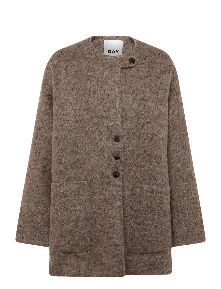 Day Birger et Mikkelsen - Flussy - Mohair Wool - wolljacken - dark brown - 1