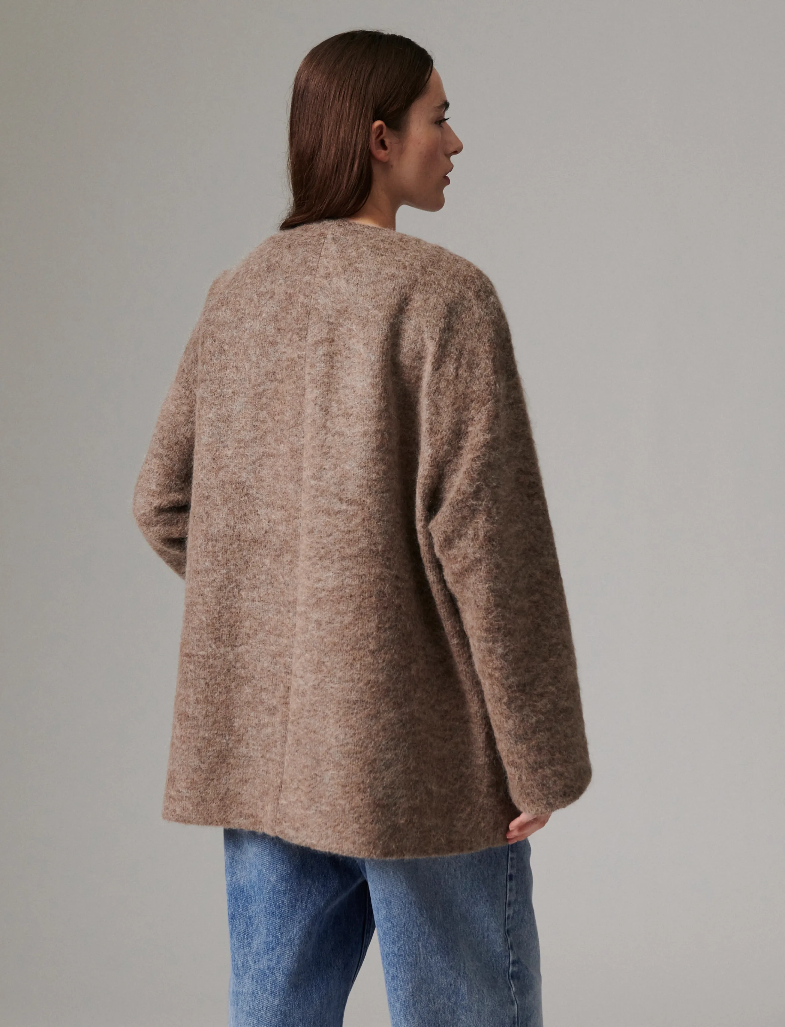 Day Birger et Mikkelsen - Flussy - Mohair Wool - wool jackets - dark brown - 5