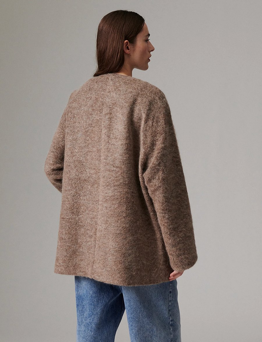 Day Birger et Mikkelsen - Flussy - Mohair Wool - wolljacken - dark brown - 5