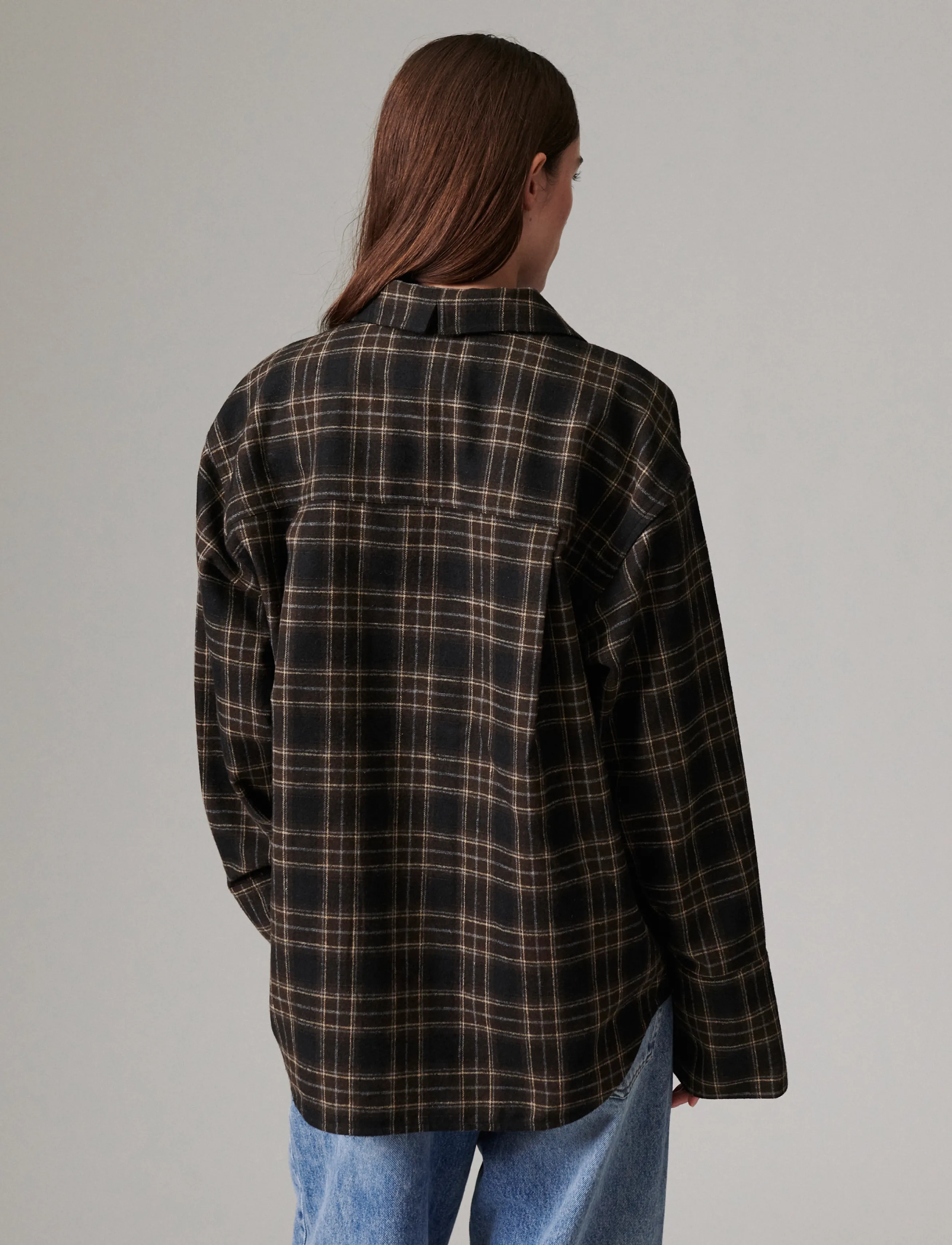 Day Birger et Mikkelsen - Henri - Flannel Luxe - langärmlige hemden - ebony - 4