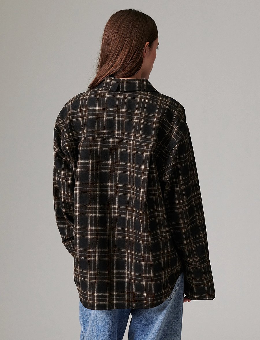 Day Birger et Mikkelsen - Henri - Flannel Luxe - langärmlige hemden - ebony - 4