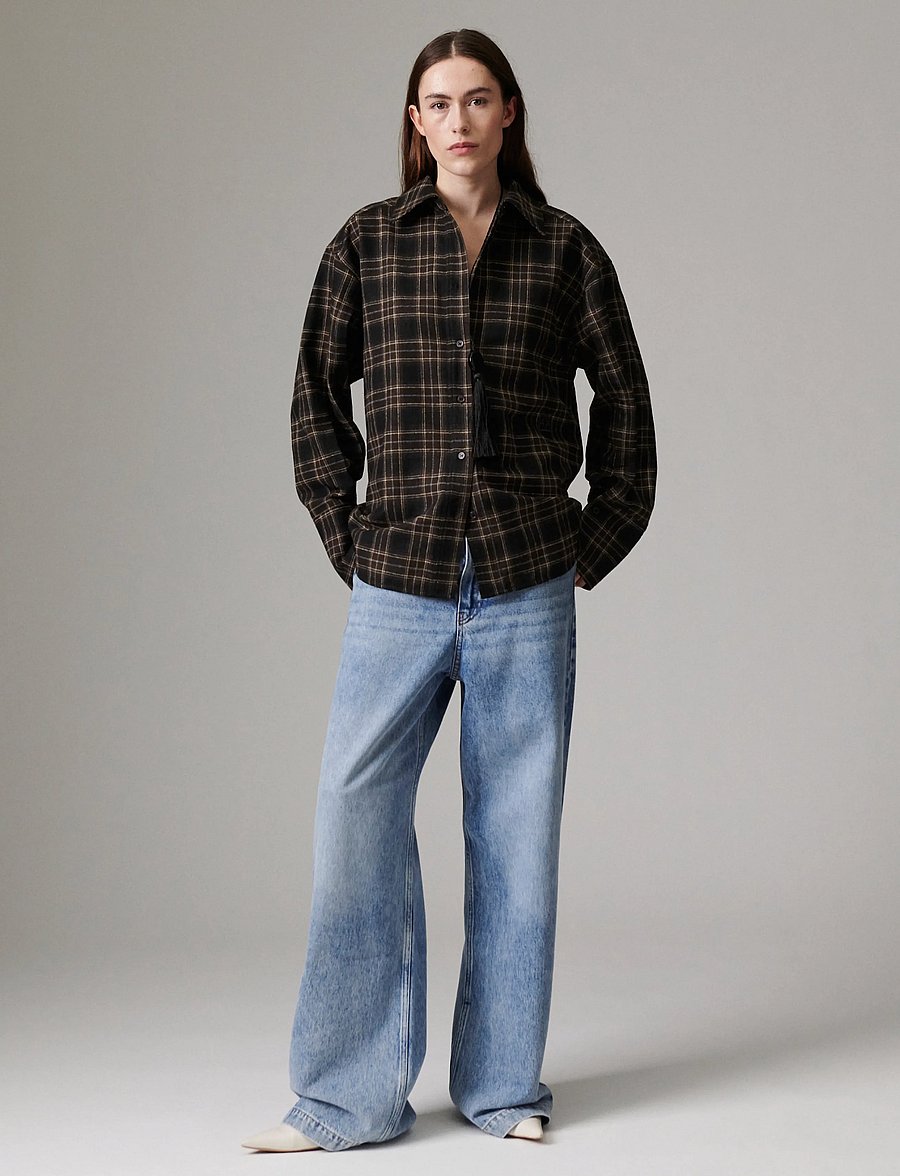 Day Birger et Mikkelsen - Henri - Flannel Luxe - langärmlige hemden - medium grey melange - 3
