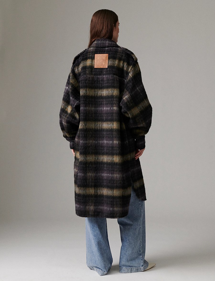 Day Birger et Mikkelsen - Josiah - Fluffy Flannel - vinterjackor - medium grey melange - 5