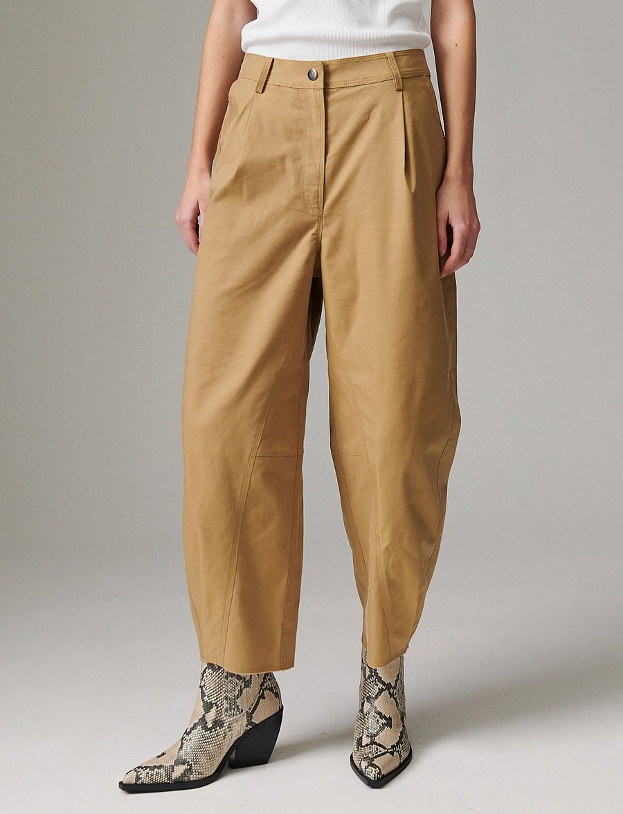 Day Birger et Mikkelsen - Nicol - Canvas Deluxe - barrel-bukser - ecru olive - 0