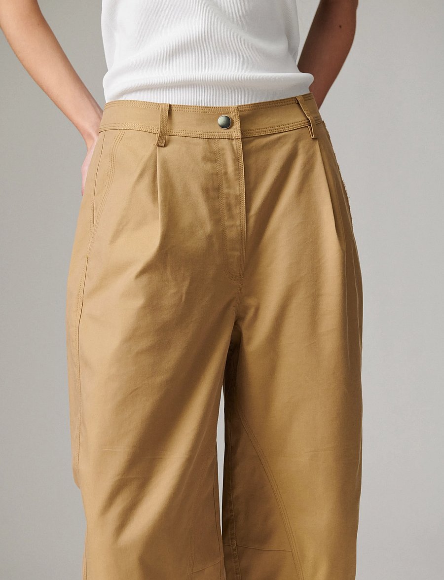 Day Birger et Mikkelsen - Nicol - Canvas Deluxe - barrel-bukser - ecru olive - 3