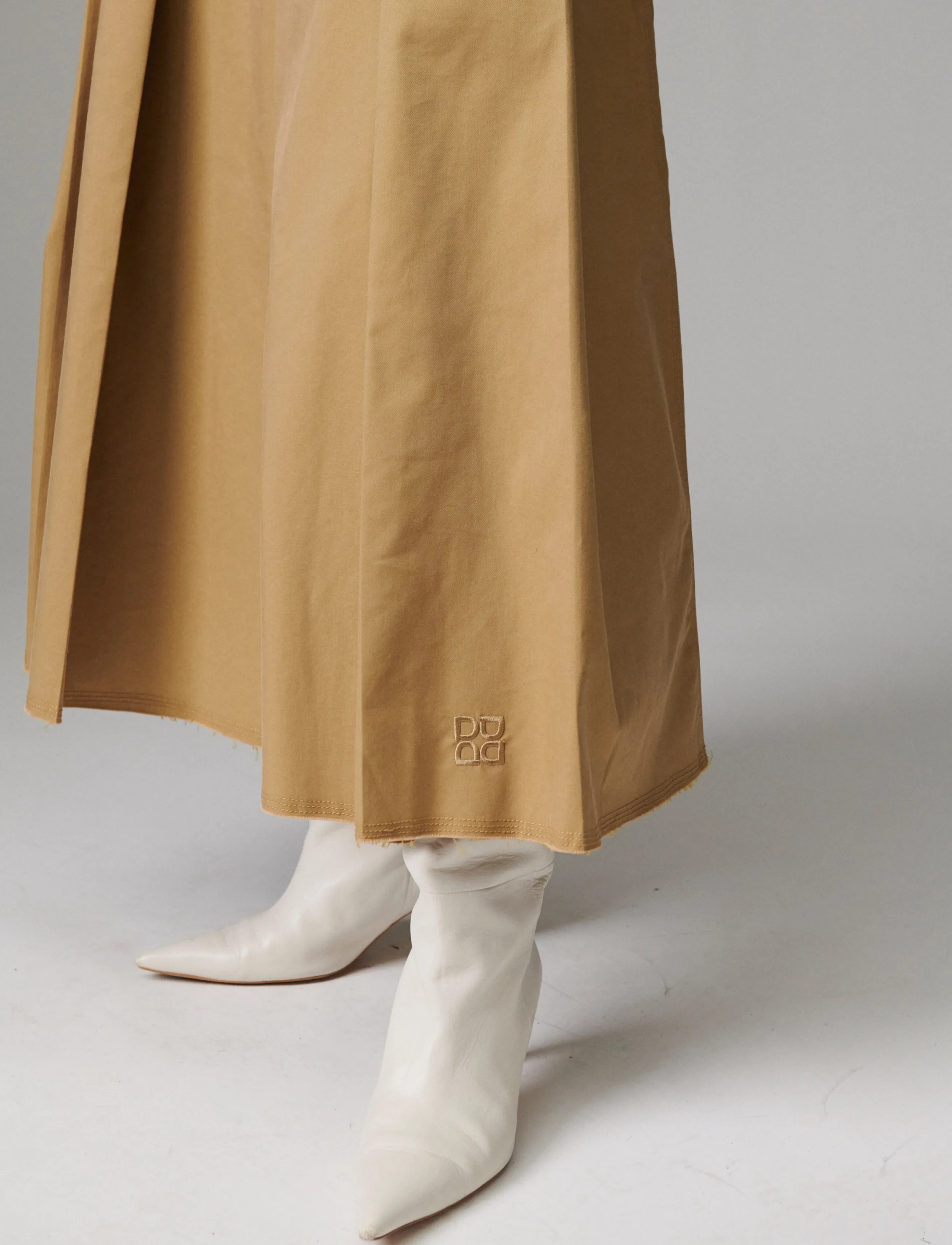 Day Birger et Mikkelsen - Robb - Canvas Deluxe - pleated skirts - ecru olive - 4
