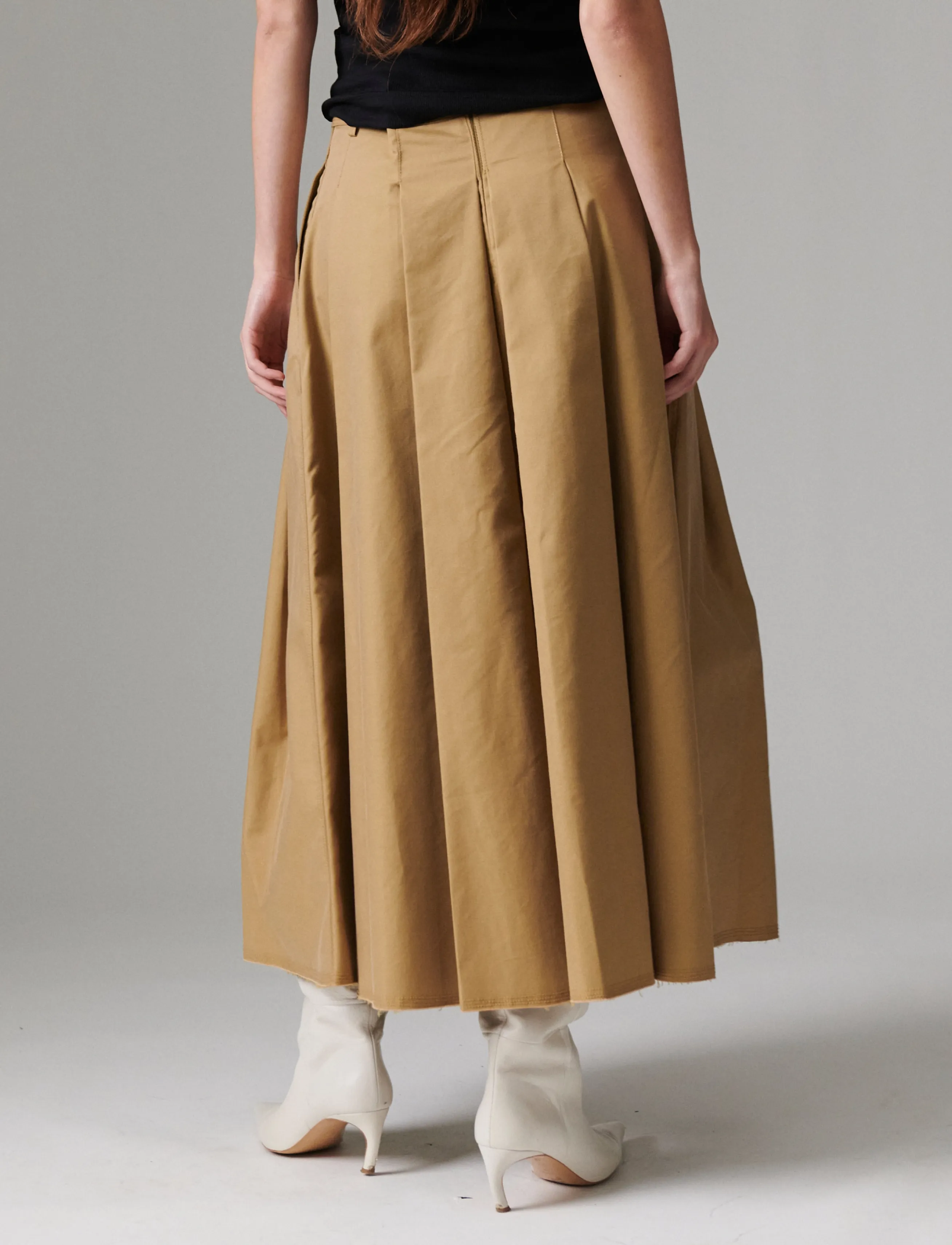 Day Birger et Mikkelsen - Robb - Canvas Deluxe - pleated skirts - ecru olive - 5